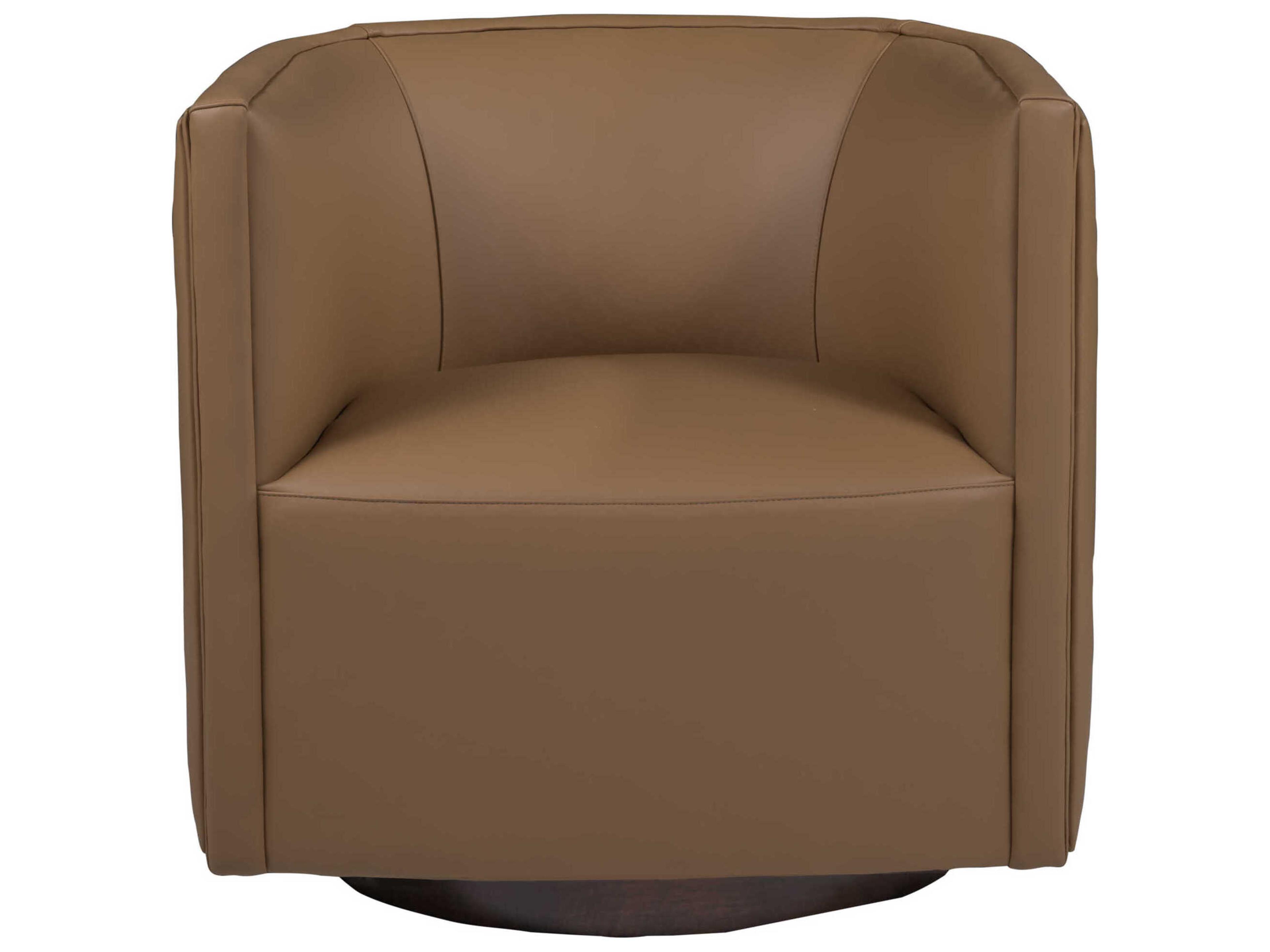 Artistica Ingrid Swivel Leather Accent Chair