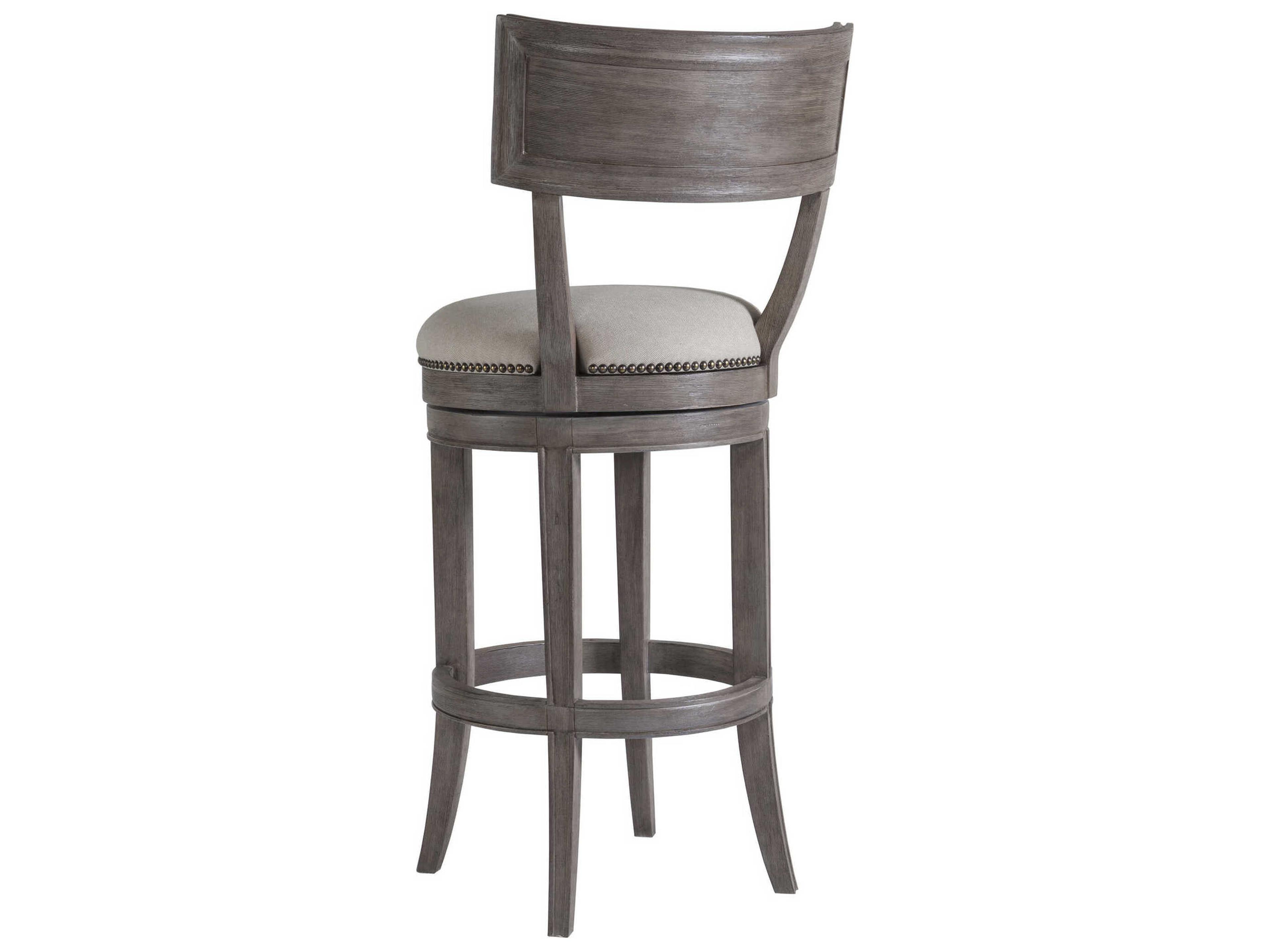 Artistica Aperitif Grigio Upholstered Swivel Bar Stool