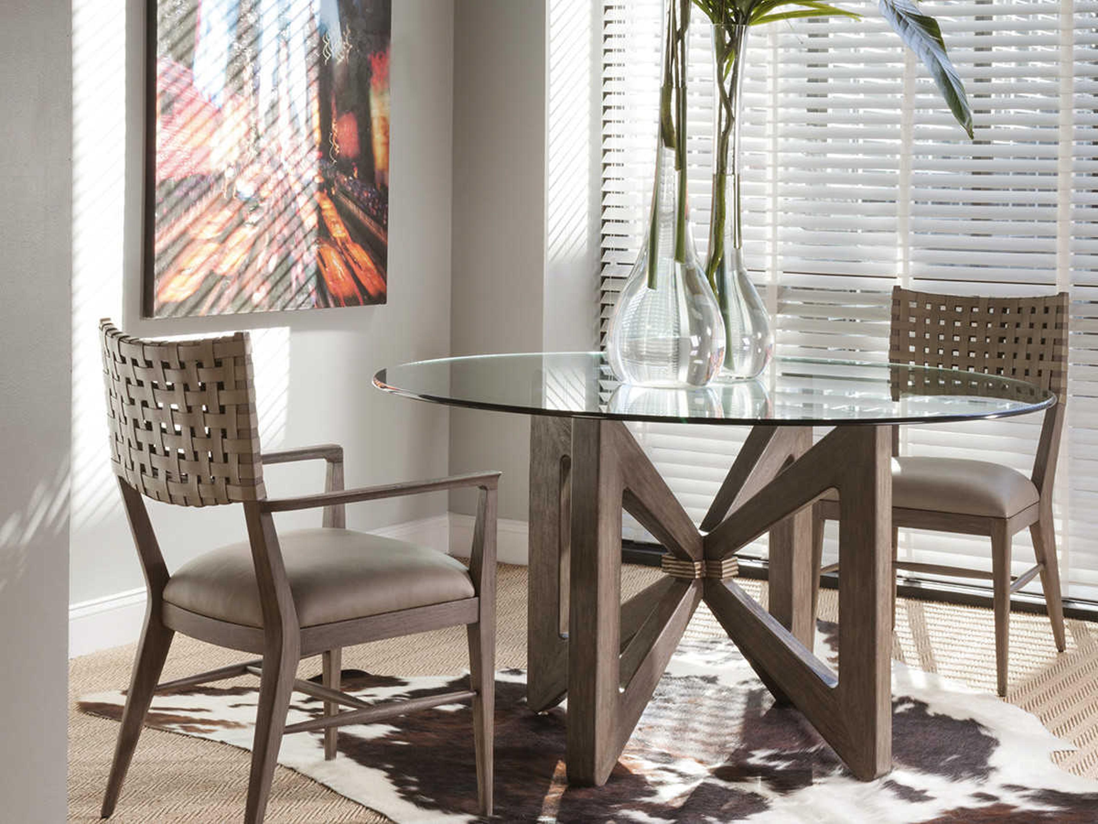 Artistica Milo Grigio Mahogany Wood Upholstered Armless Dining Chair