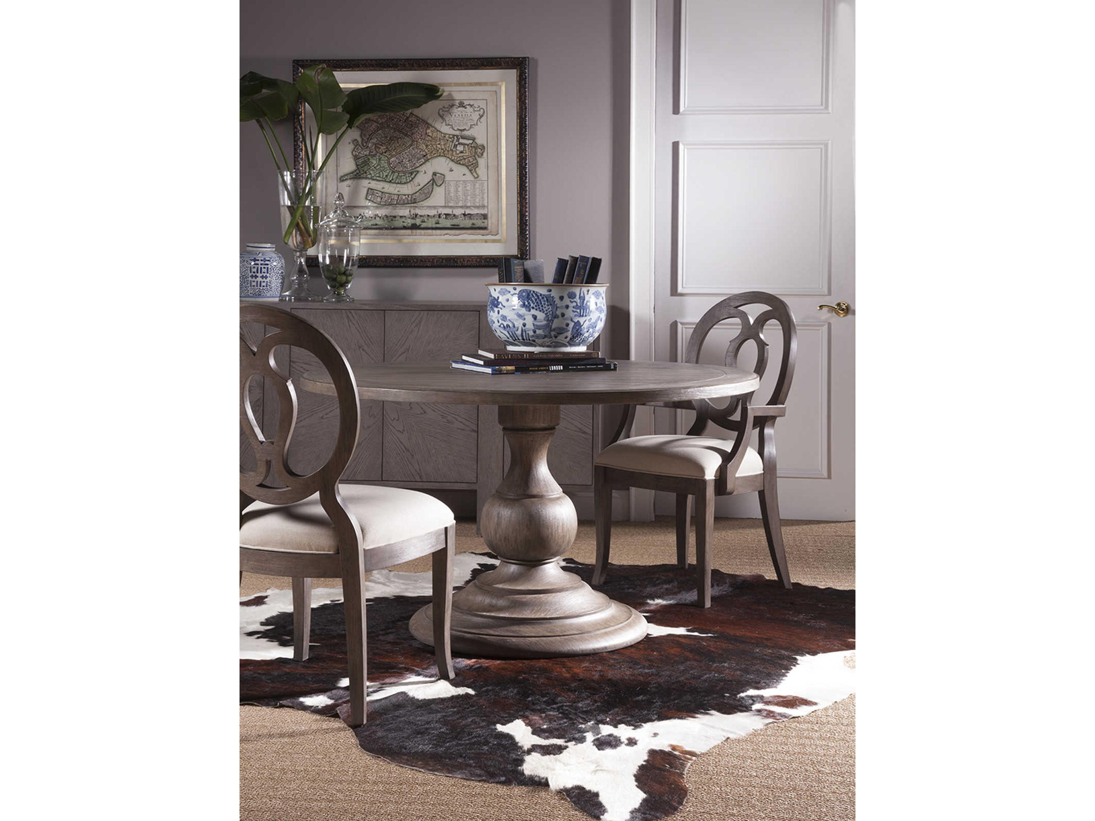 Artistica Axiom Brown Upholstered Side Dining Chair