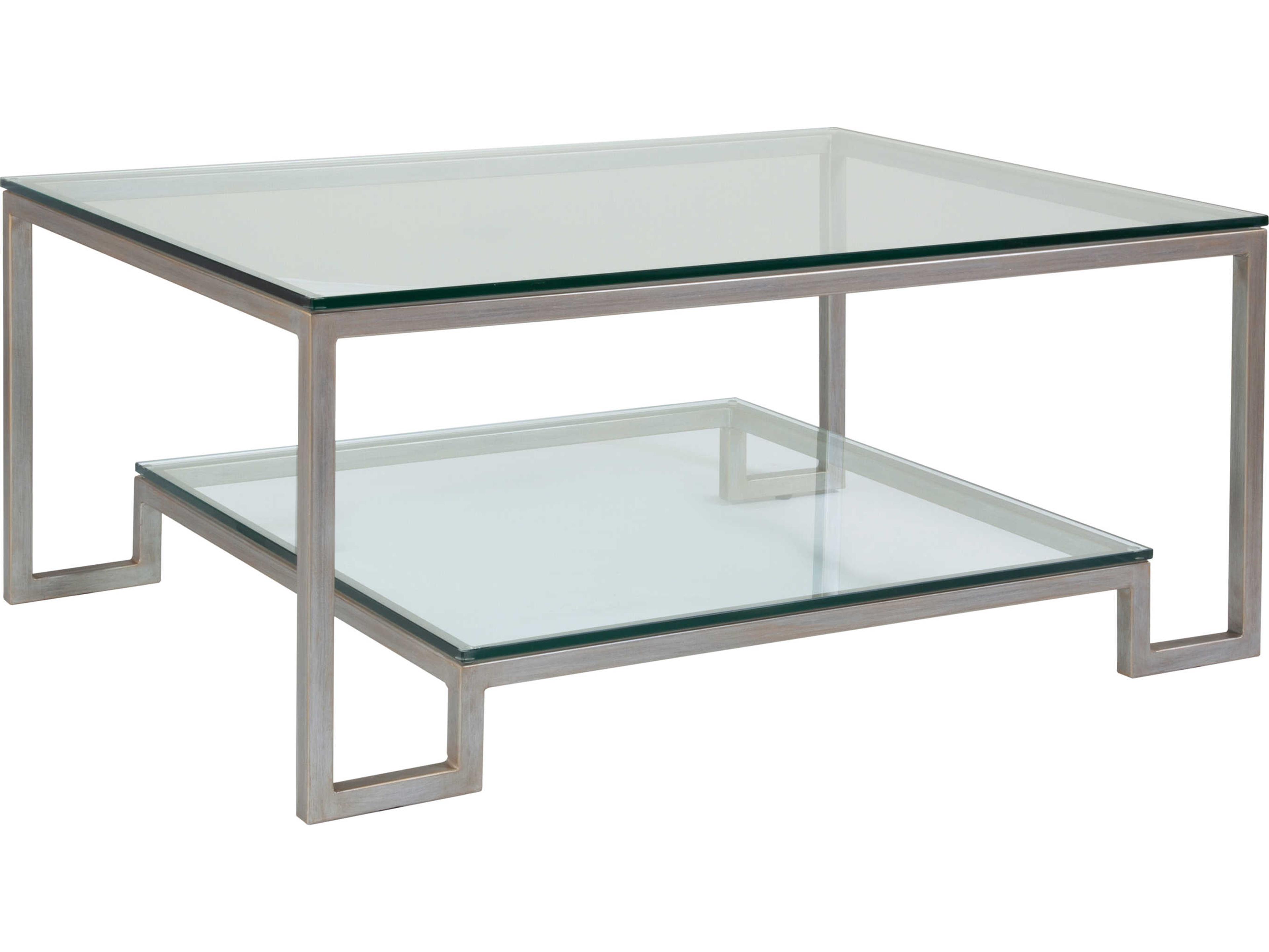 Metal Designs Bonaire Rectangular Glass Argento Cocktail Table