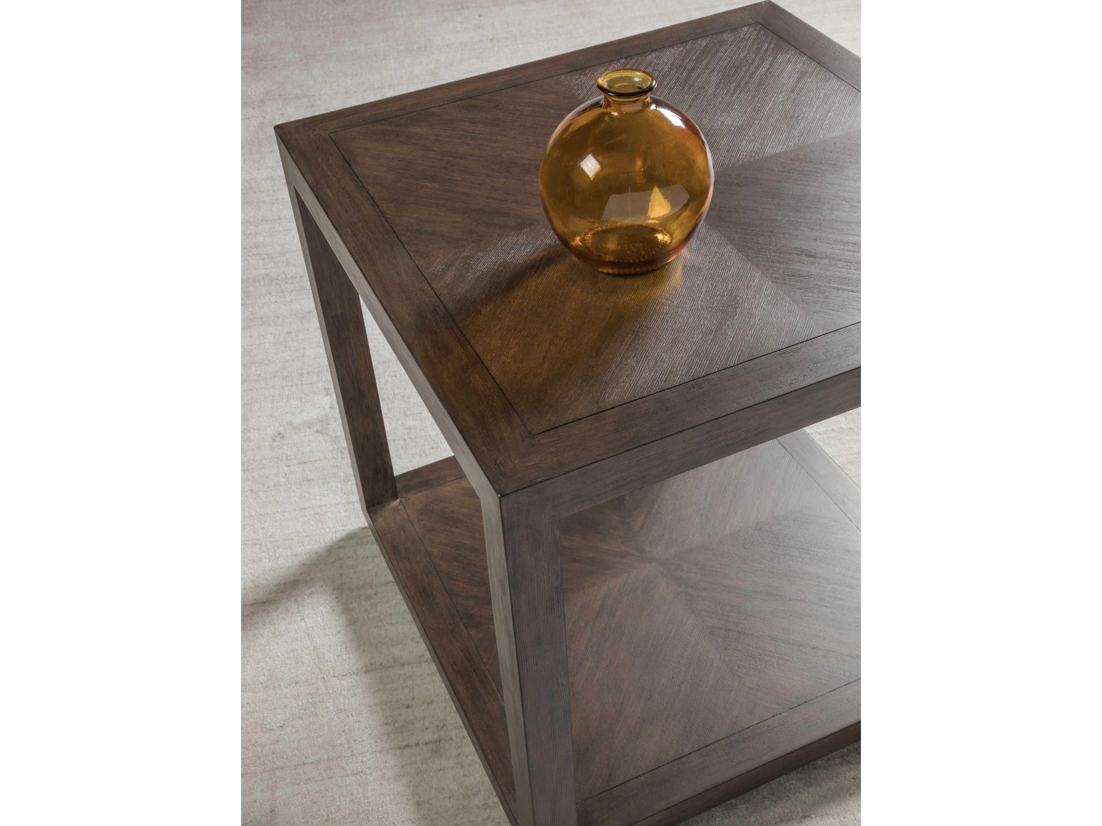 Artistica Cohesion Program Credence Square Wood Antico End Table