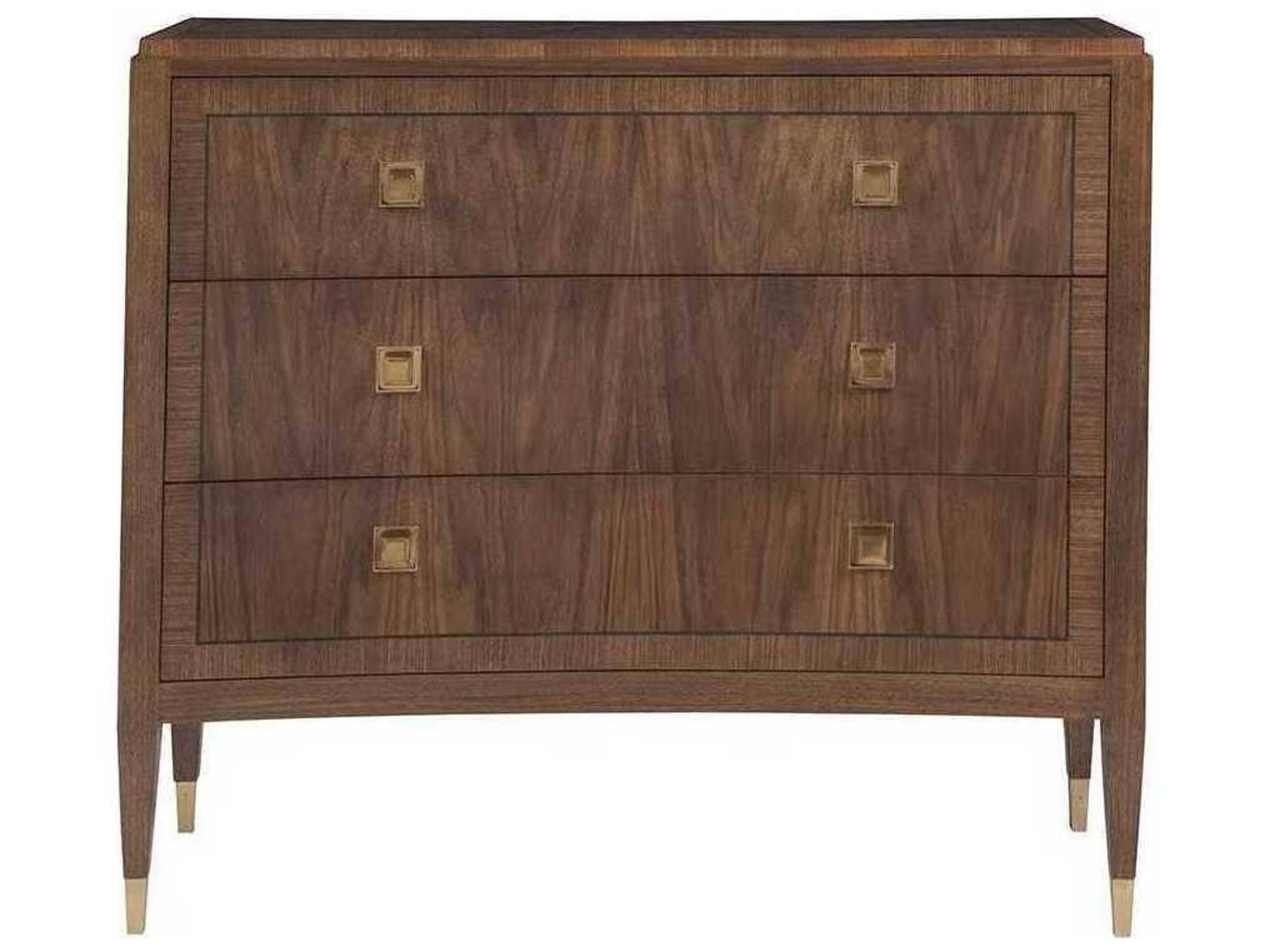 Artistica Chiavari 3-Drawers Brown Mahogany Wood Dresser