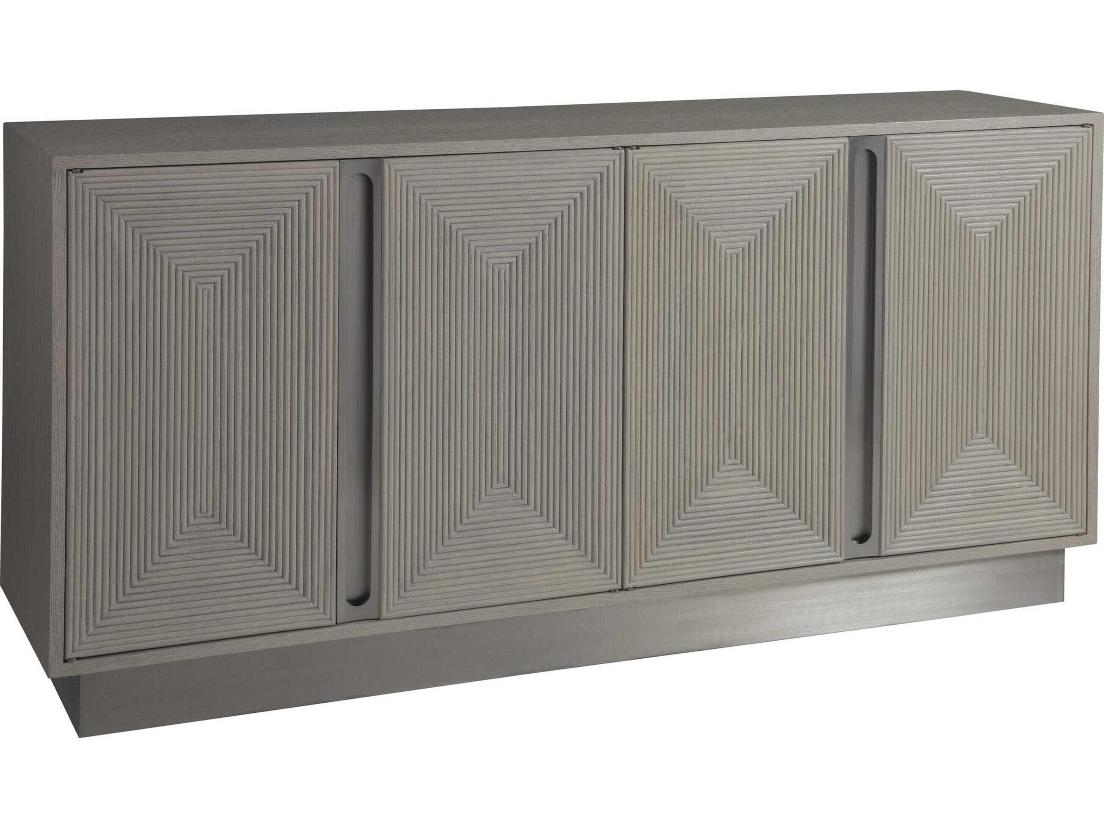 Artistica Gradient 68" Antiqued White Media Console