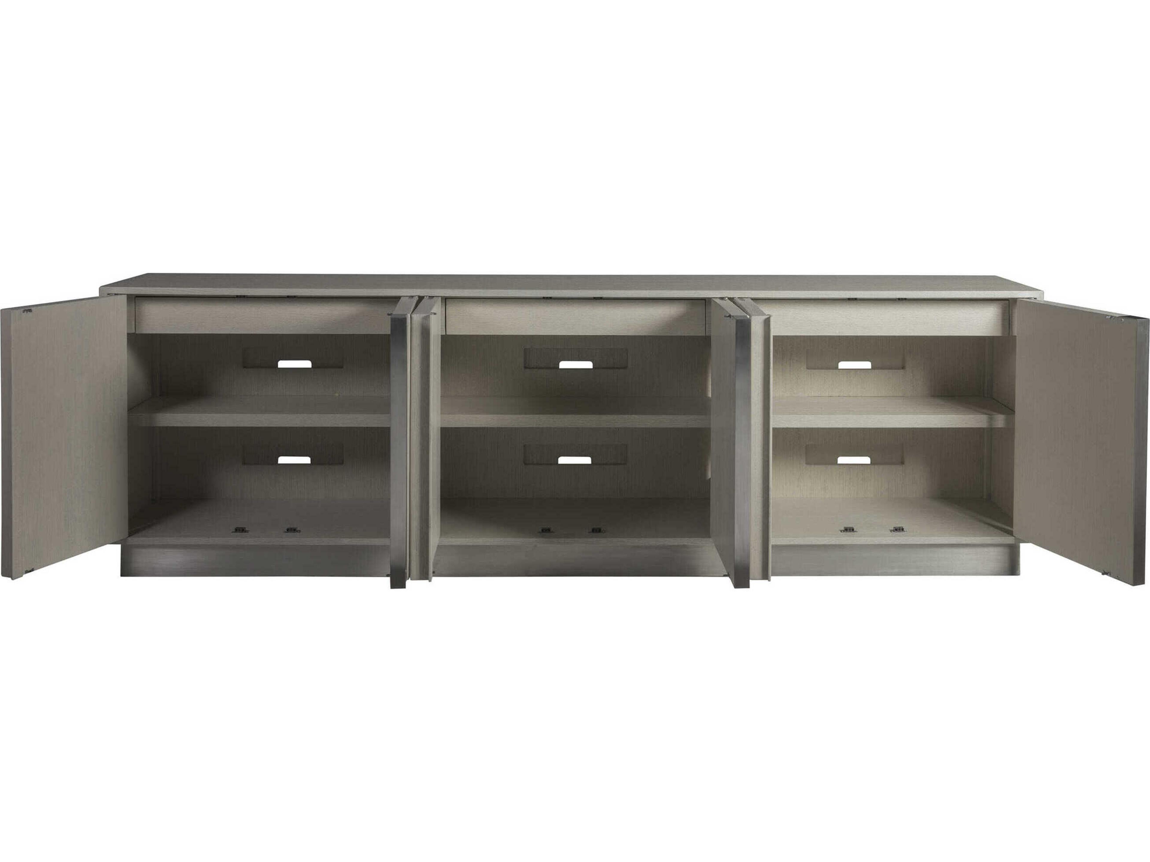 Artistica Gradient 101" Antiqued White Media Console