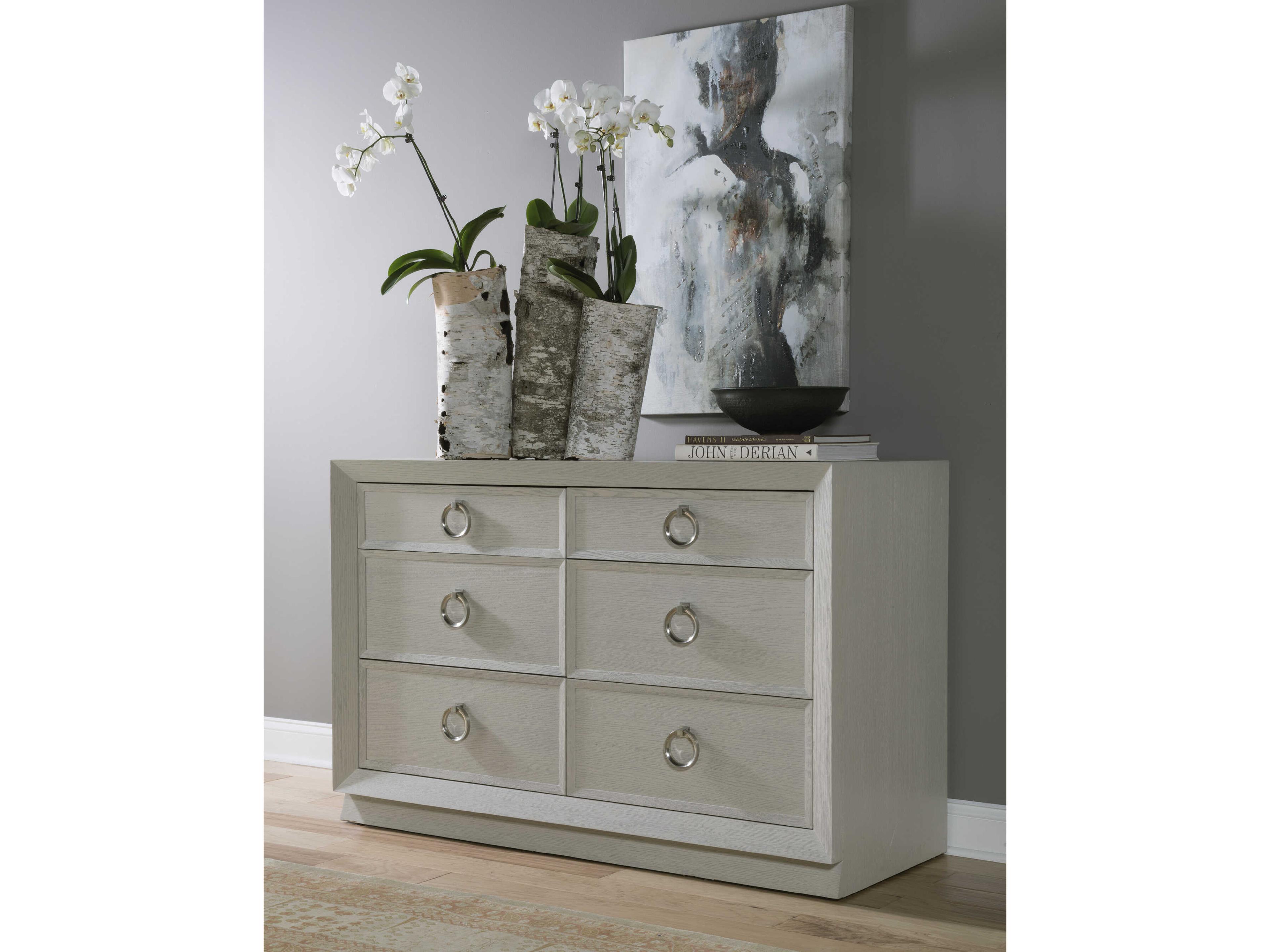 Artistica Zeitgeist 6-Drawers Gray Double Dresser