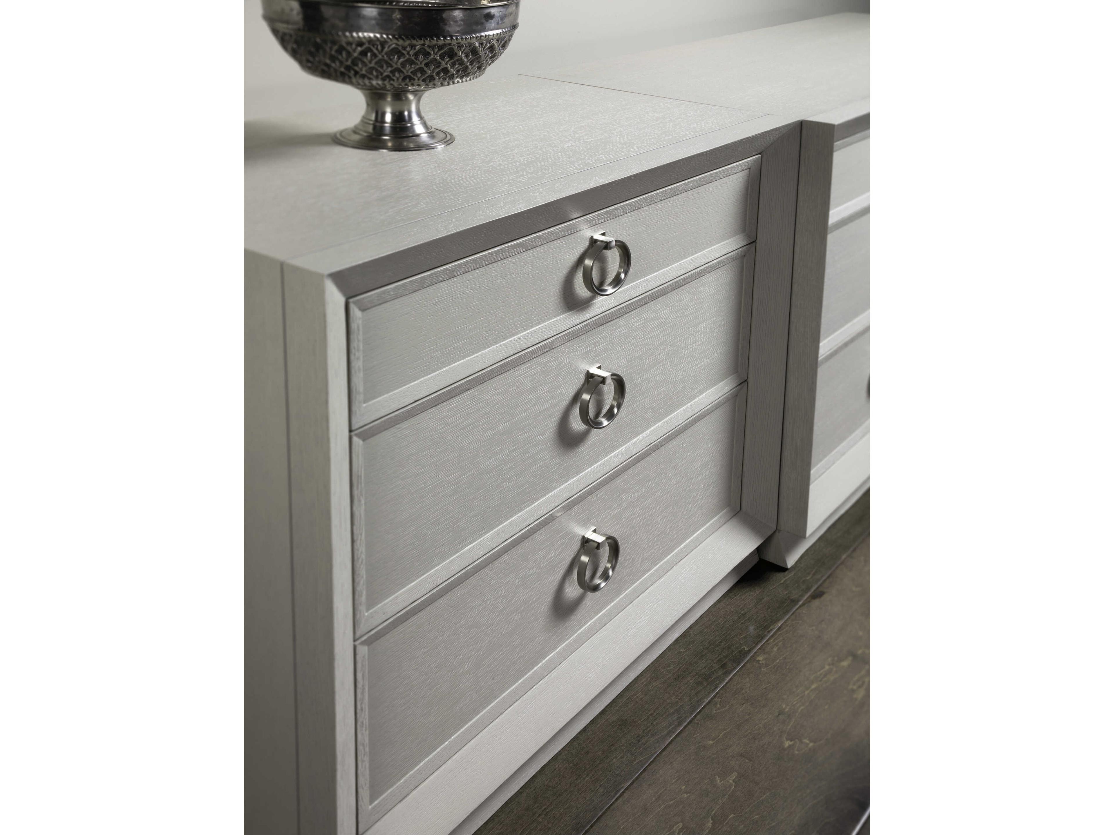 Artistica Zeitgeist Antiqued White Gray Accent Chest