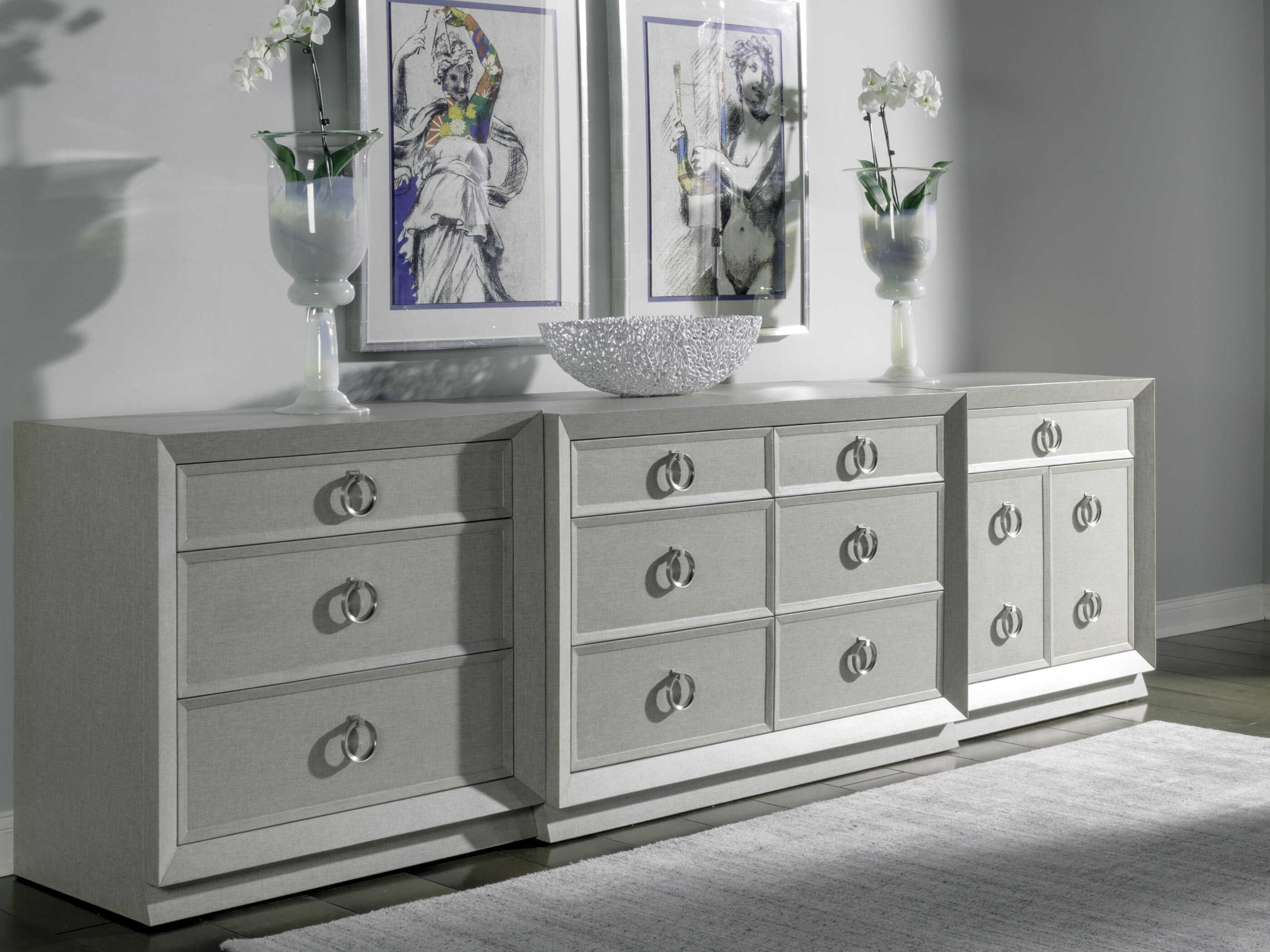 Artistica Zeitgeist 6-Drawers Gray Double Dresser