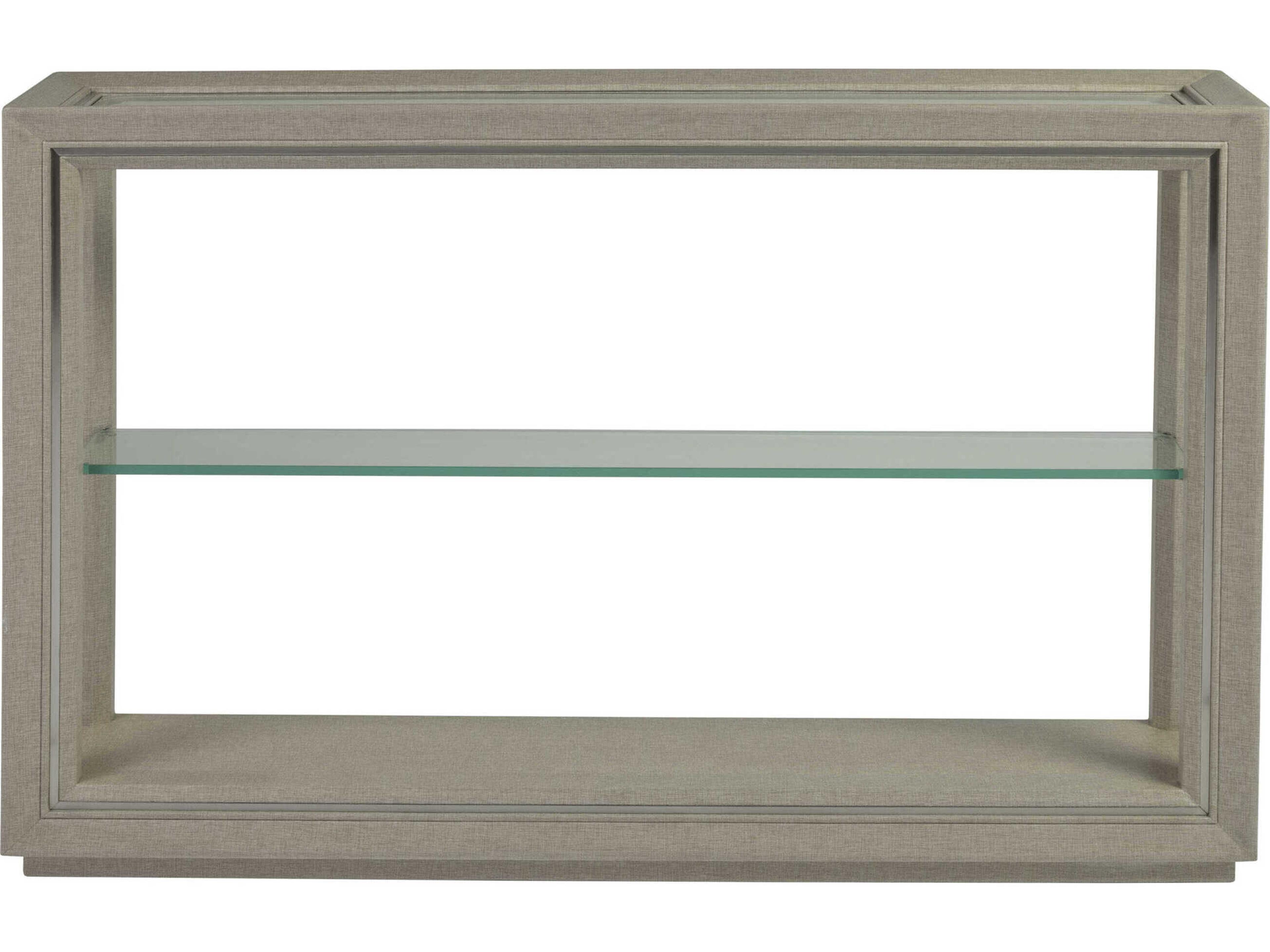 Artistica Zeitgeist Rectangular Glass Antique Linen Console Table