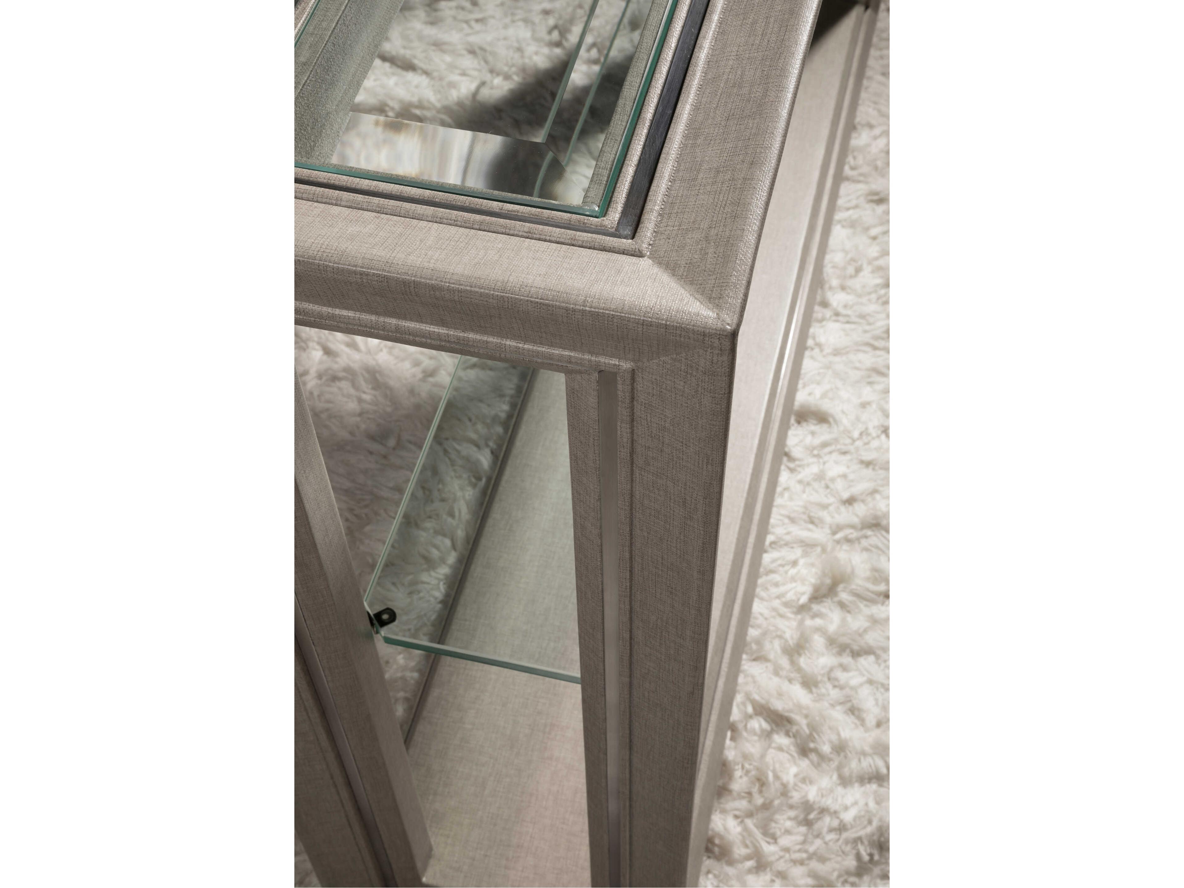 Artistica Zeitgeist Rectangular Glass Antique Linen Console Table