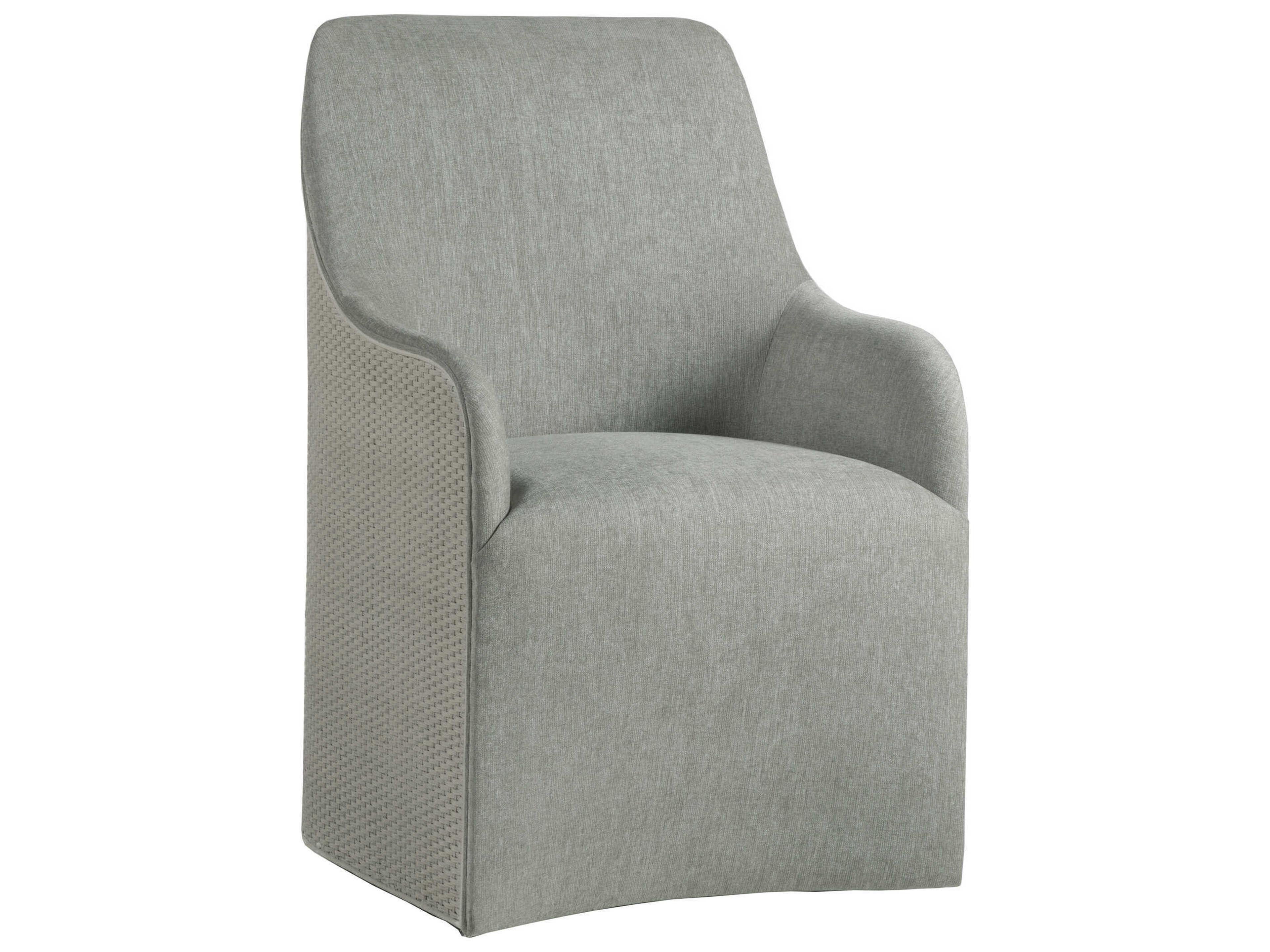 Artistica Riley Gray Upholstered Arm Dining Chair