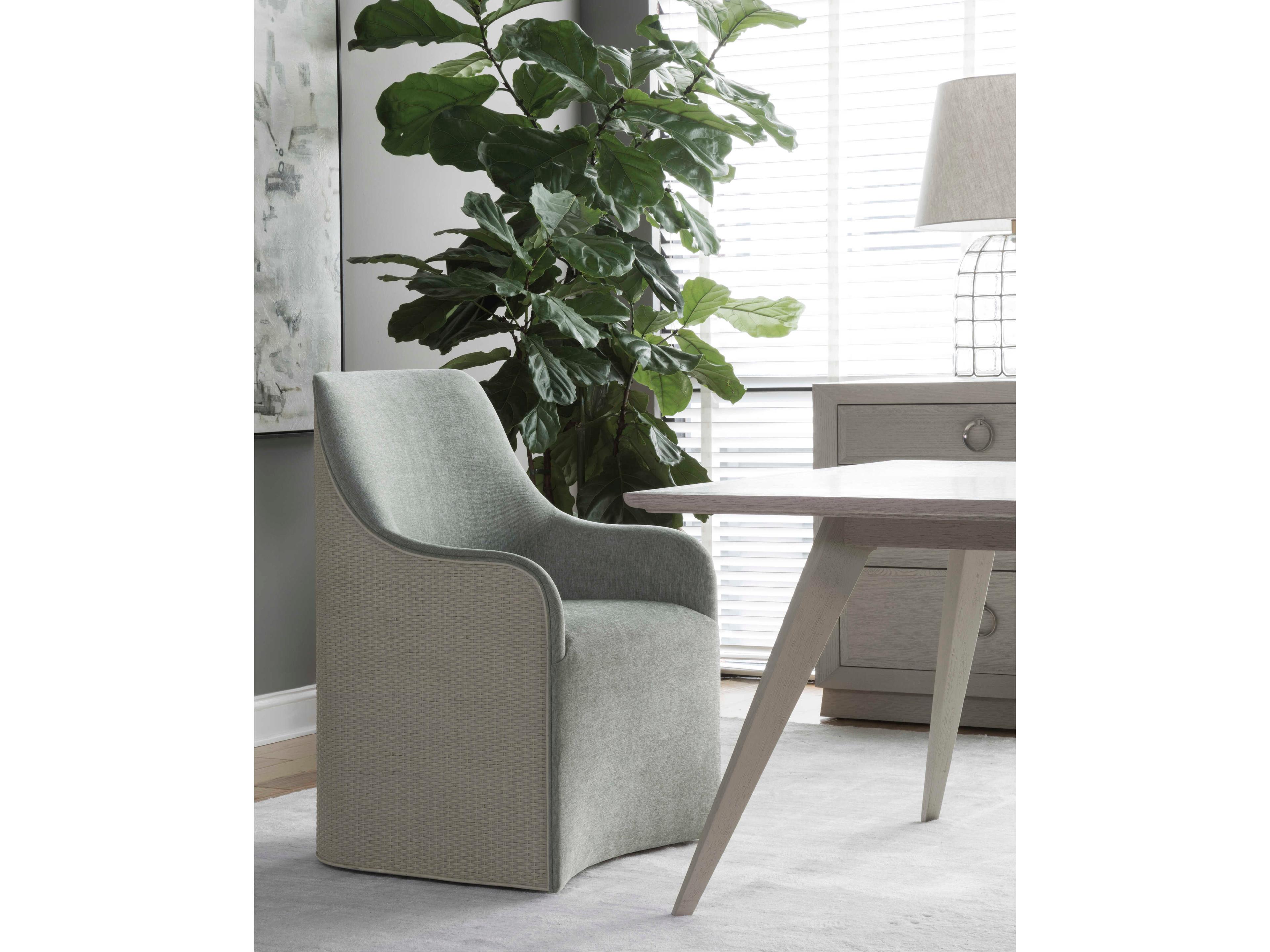 Artistica Riley Gray Upholstered Arm Dining Chair