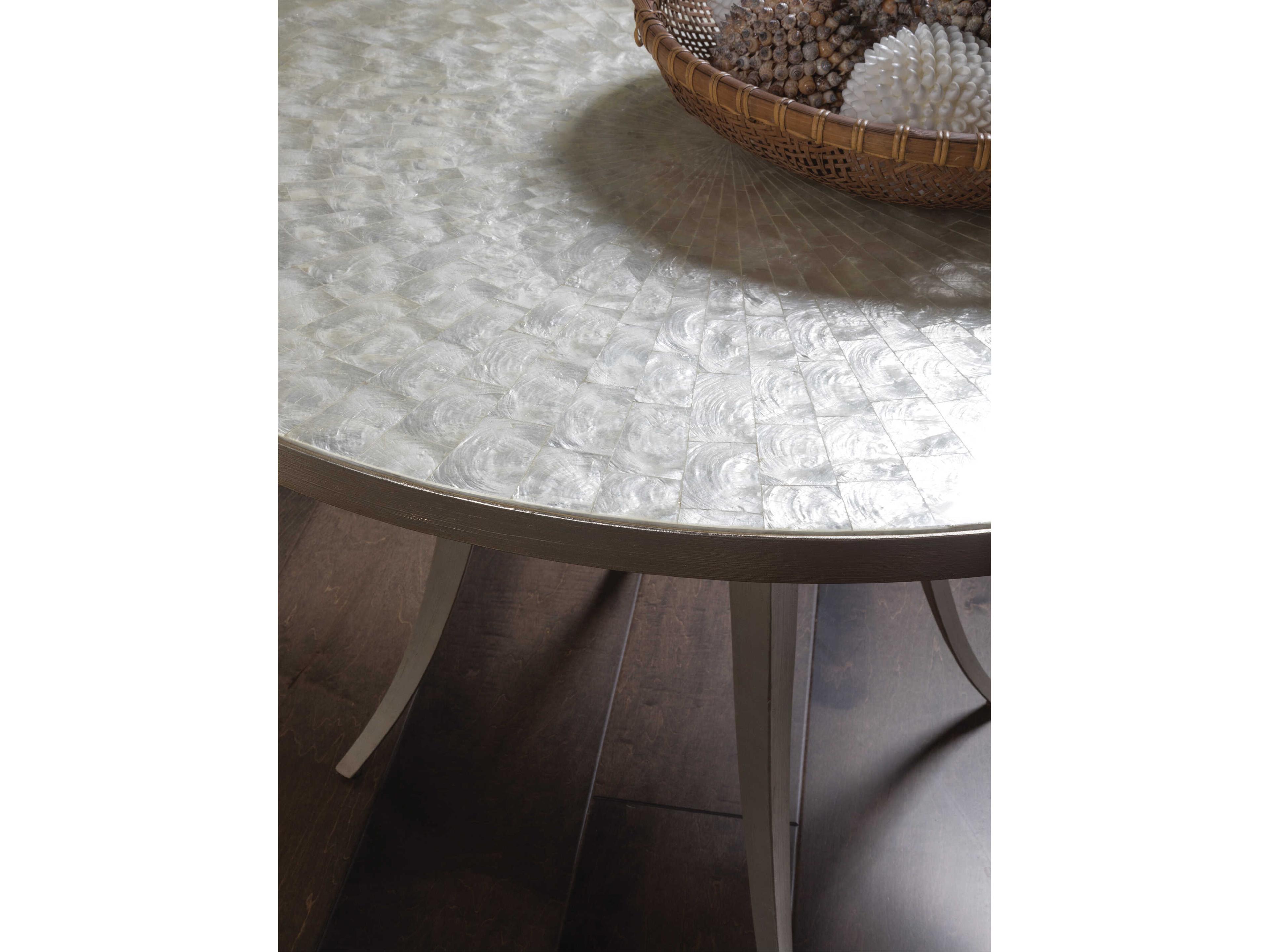 Artistica Capiz Round Capiz Champagne Dining Table