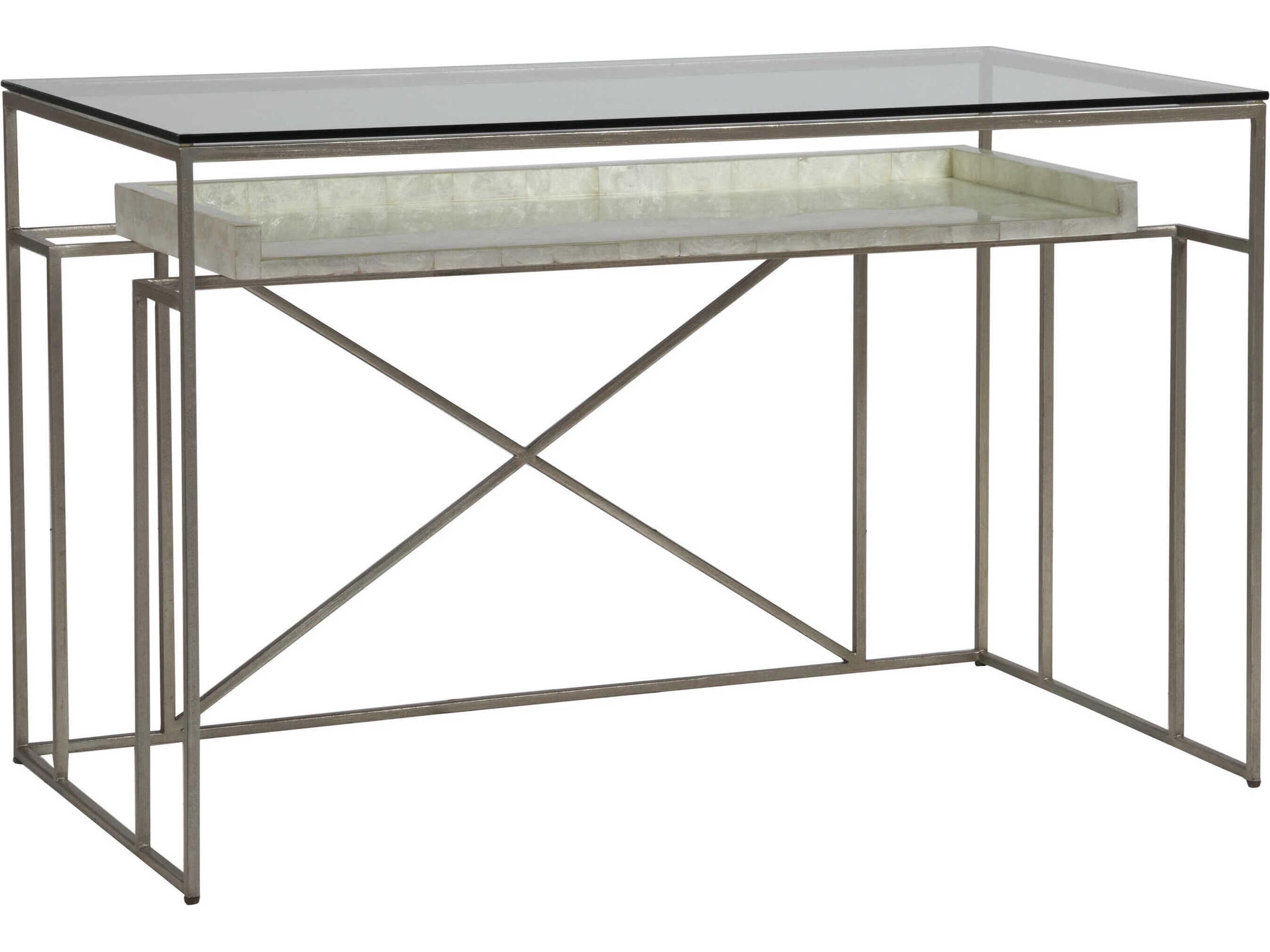 Cumulus Champagne Gray Writing Desk
