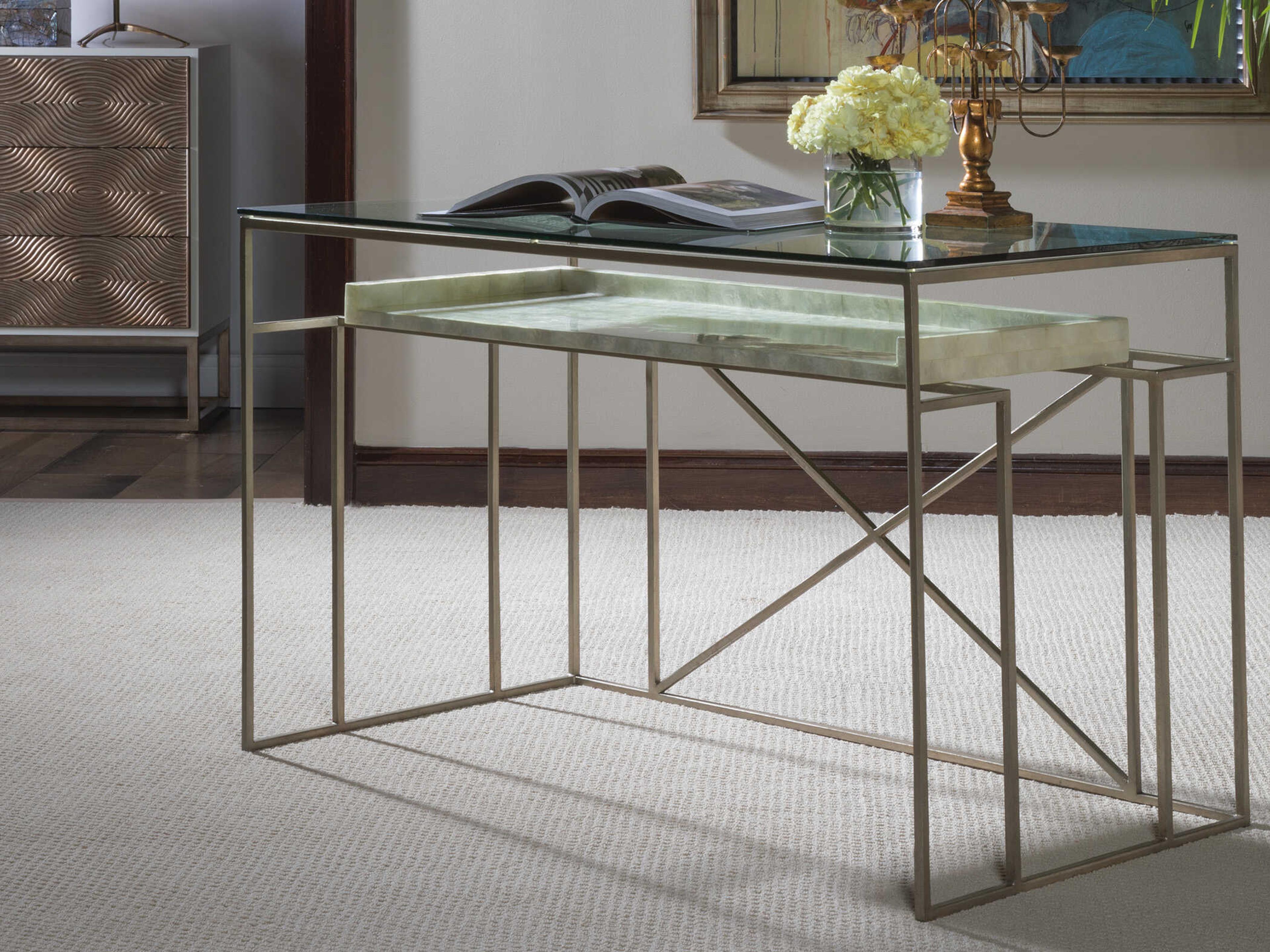 Artistica Cumulus Champagne Gray Writing Desk