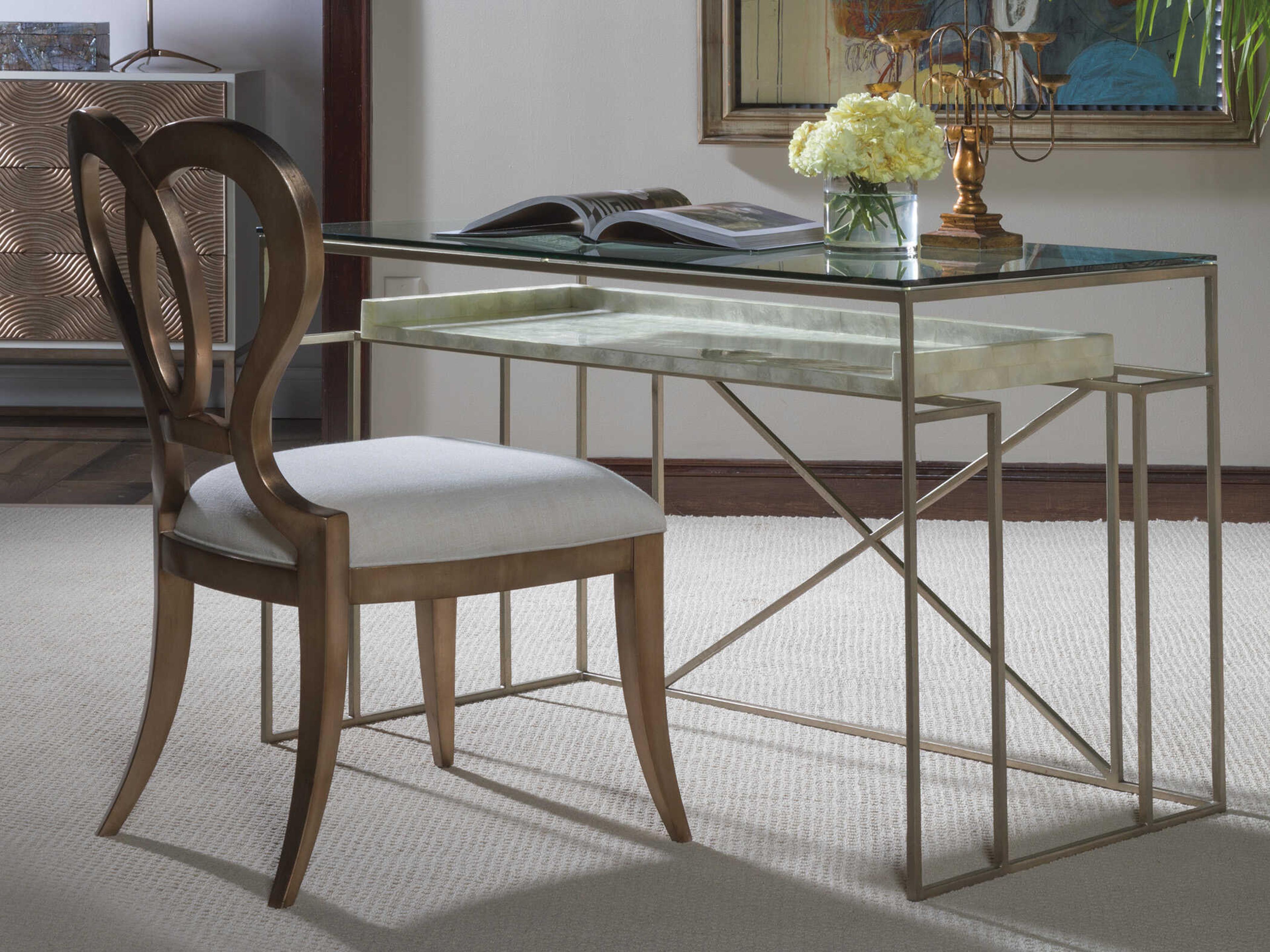 Artistica Cumulus Champagne Gray Writing Desk