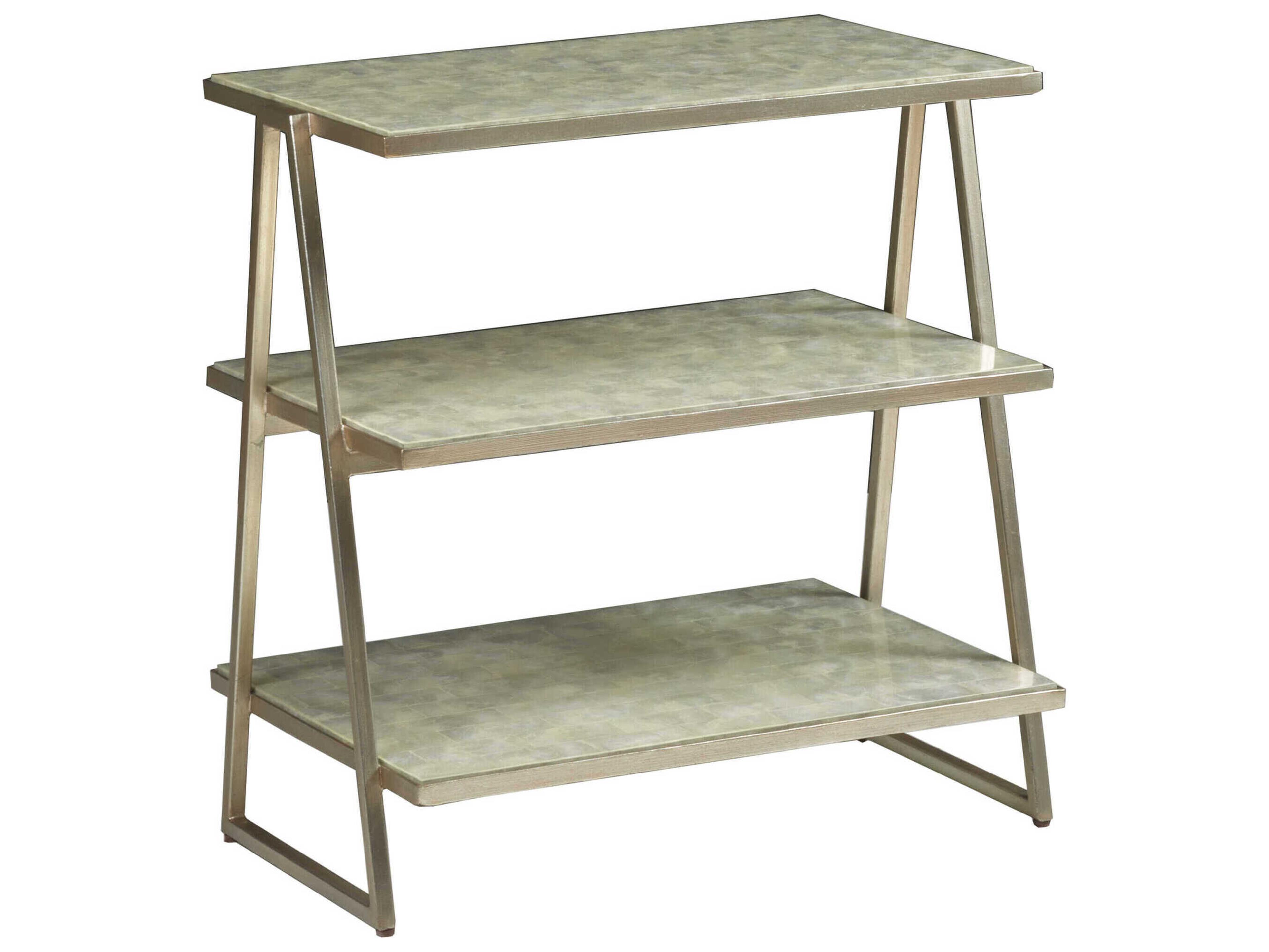 Cumulus Rectangular Capiz Champagne End Table