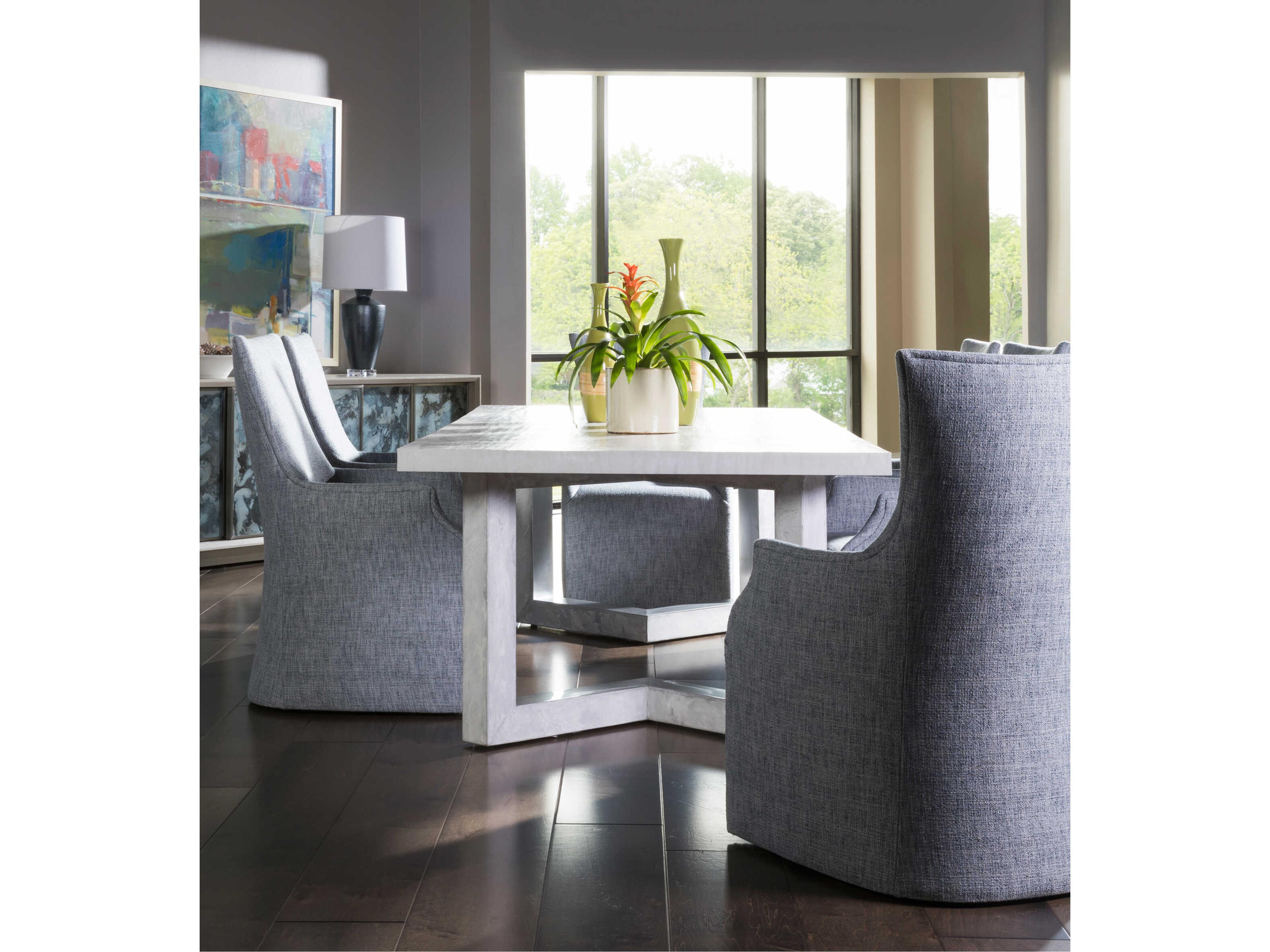 Artistica Heller Rectangular Wood Gray Dining Table