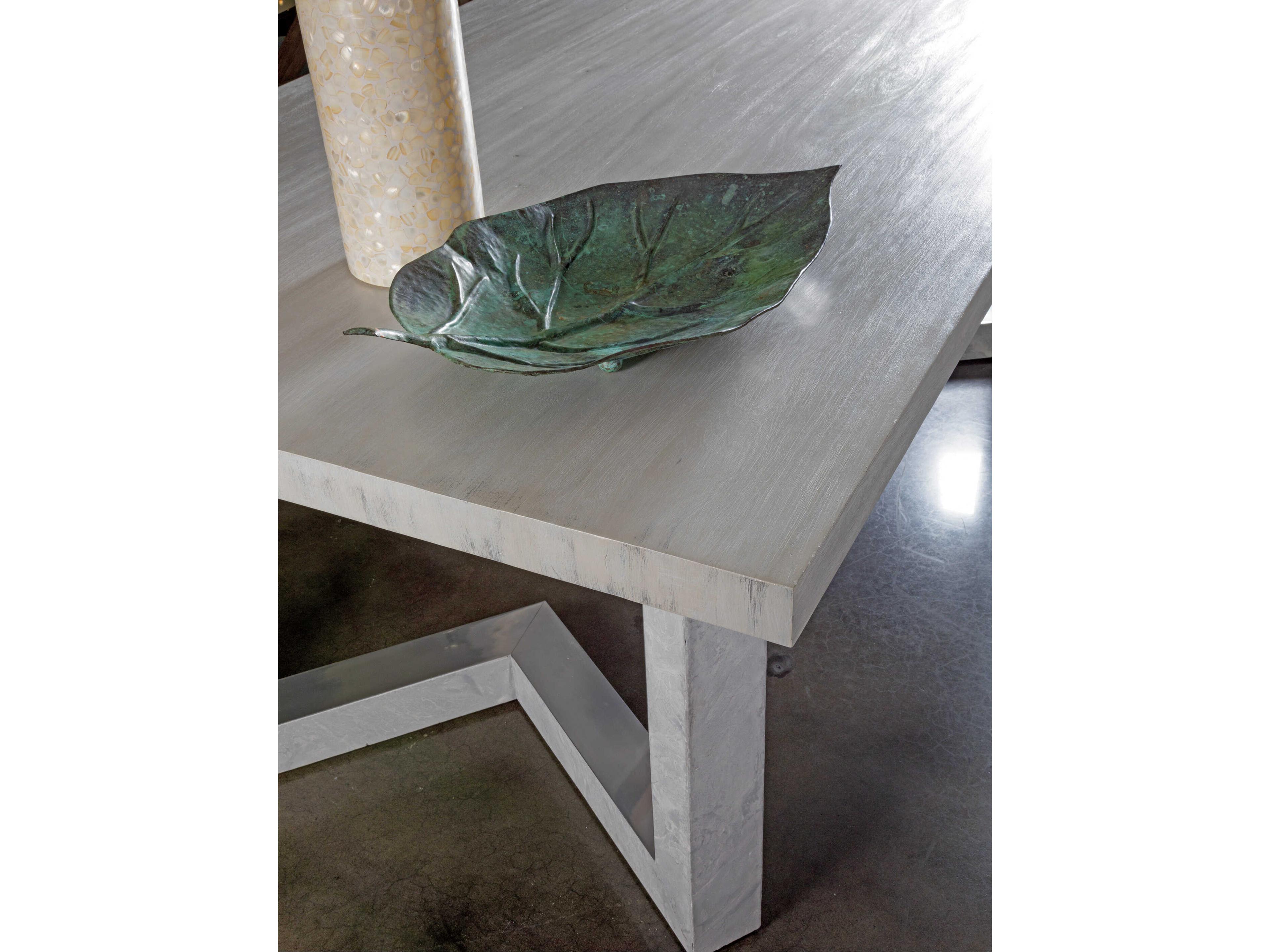 Artistica Heller Rectangular Wood Gray Dining Table