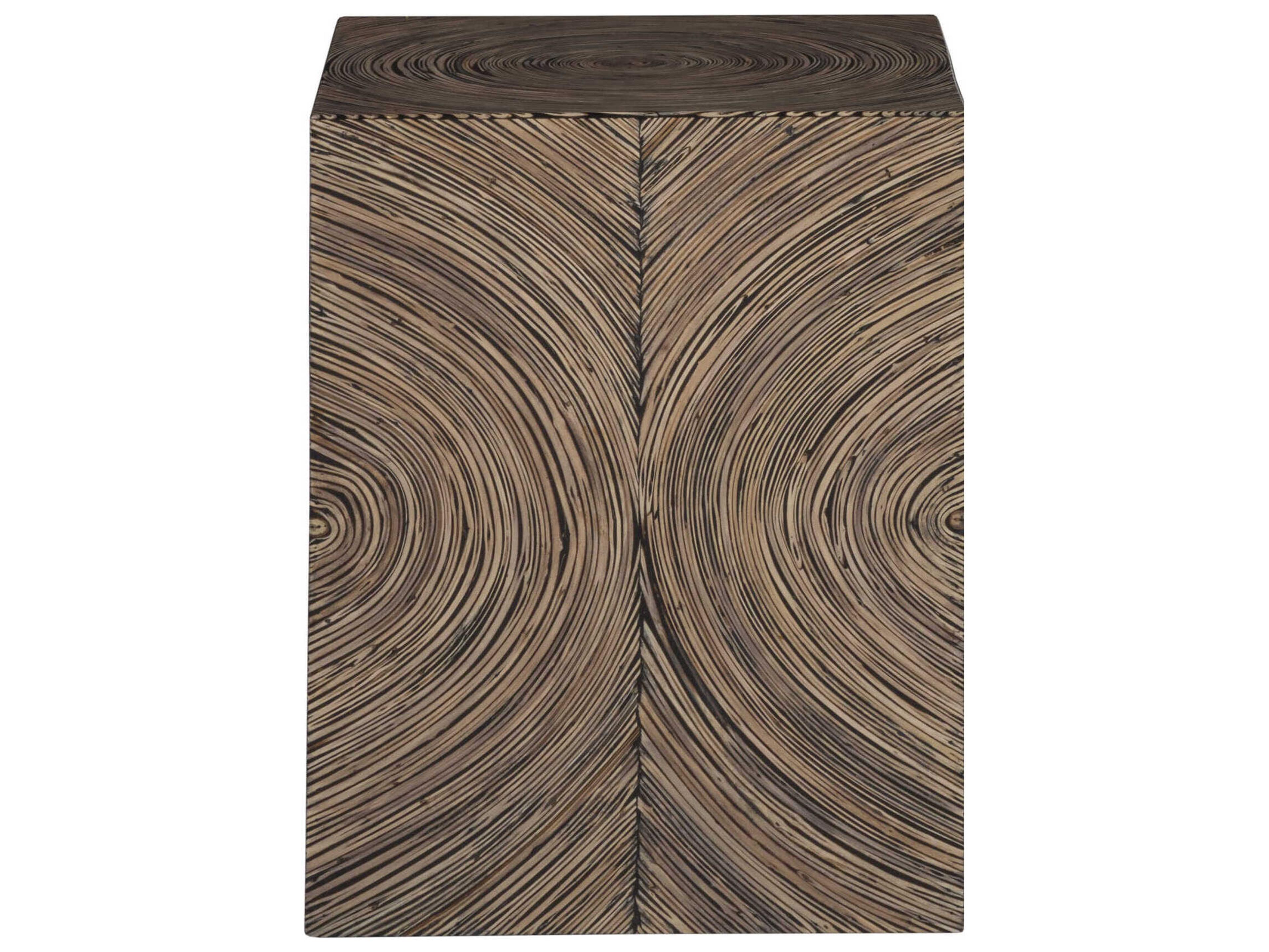 Artistica Bora Square Wood Ebony End Table