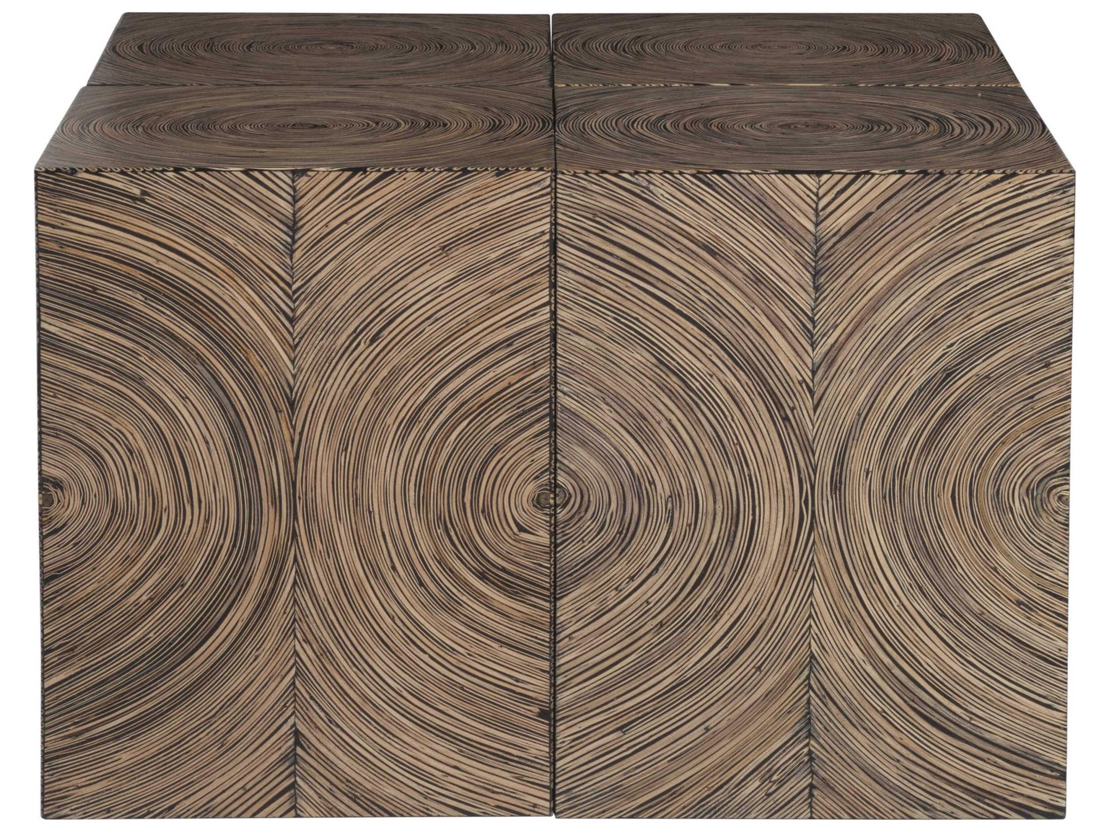 Artistica Bora Square Wood Ebony End Table