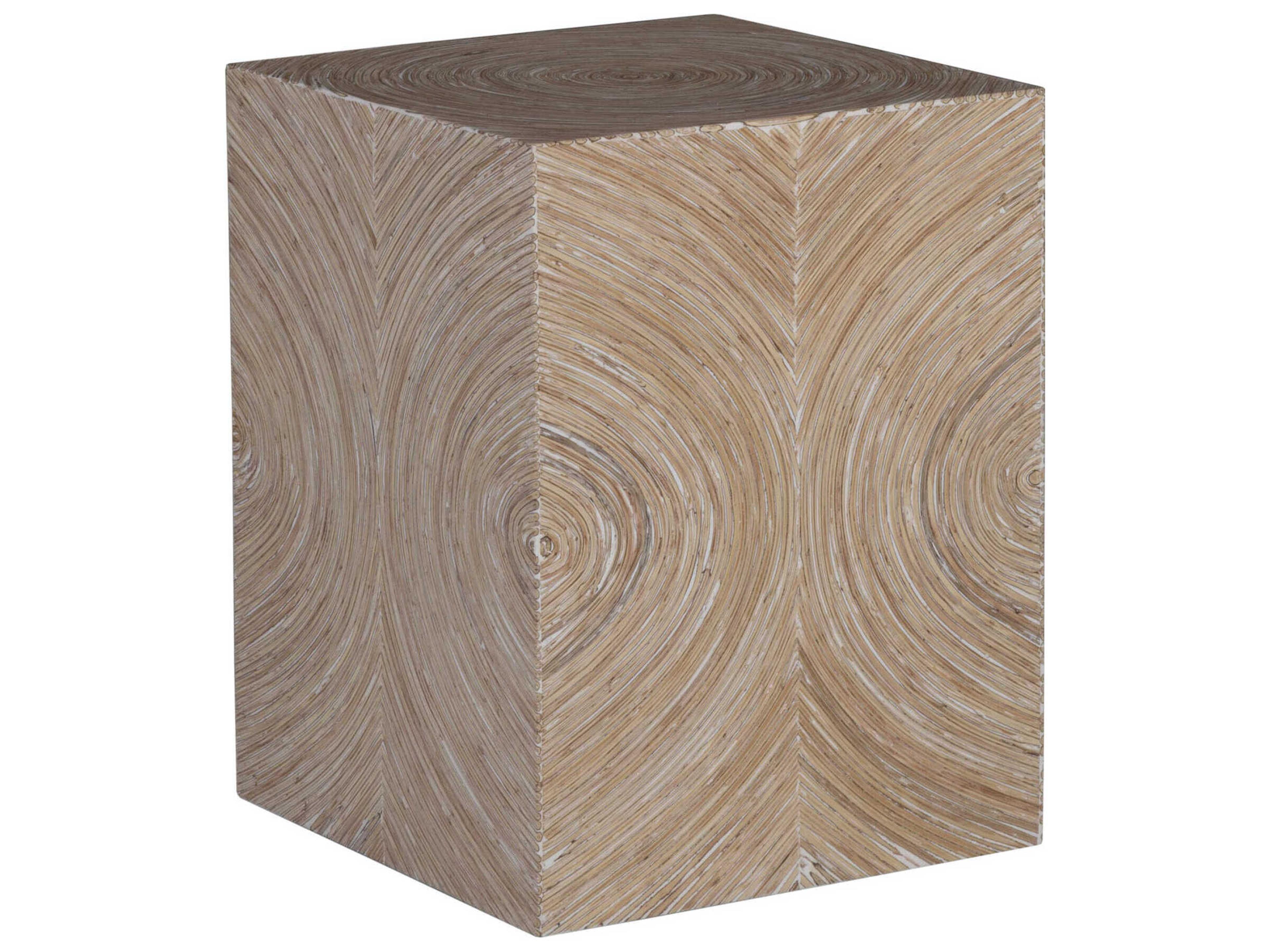 Bora Square Wood White End Table