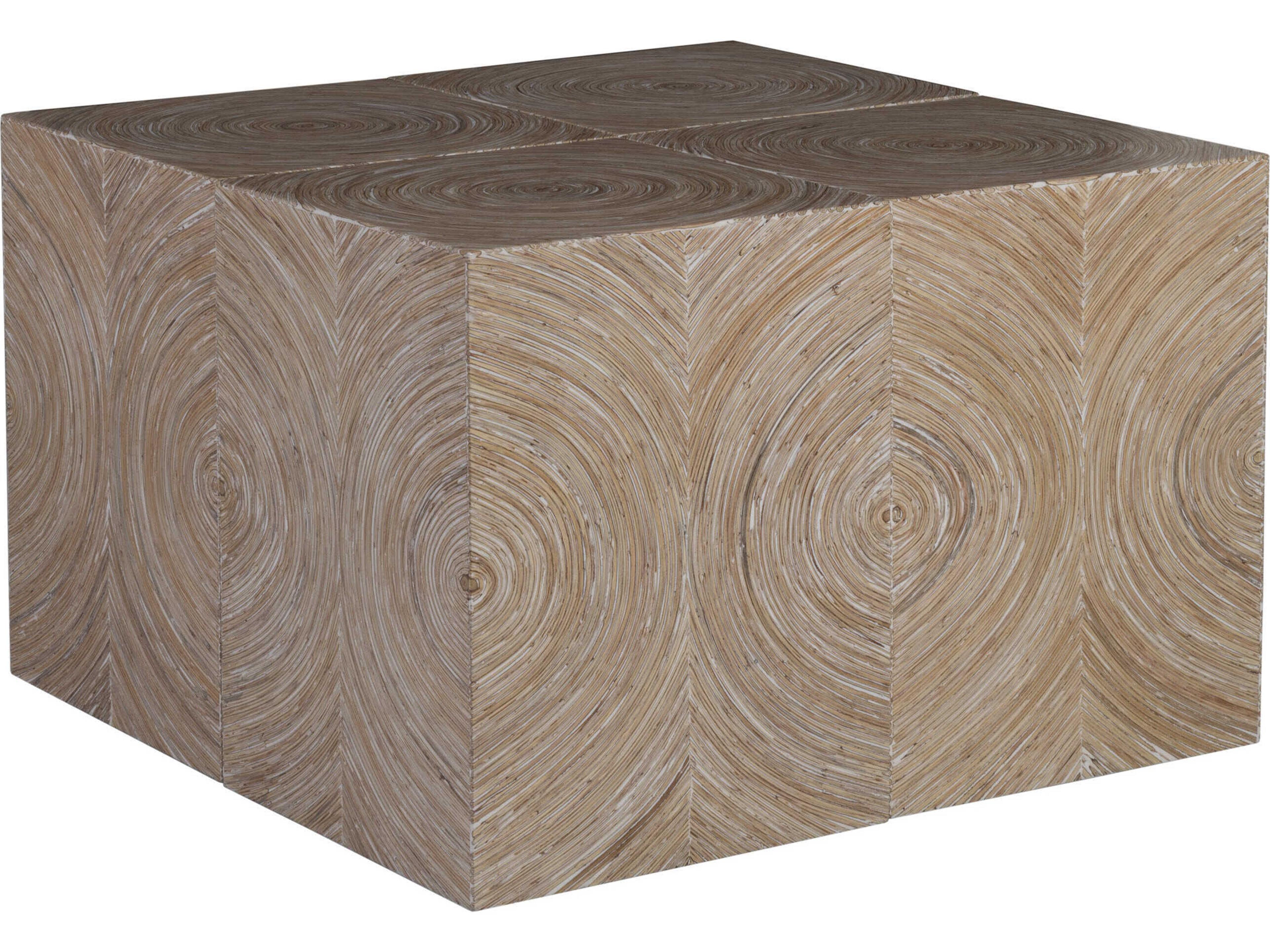 Artistica Bora Square Wood White End Table