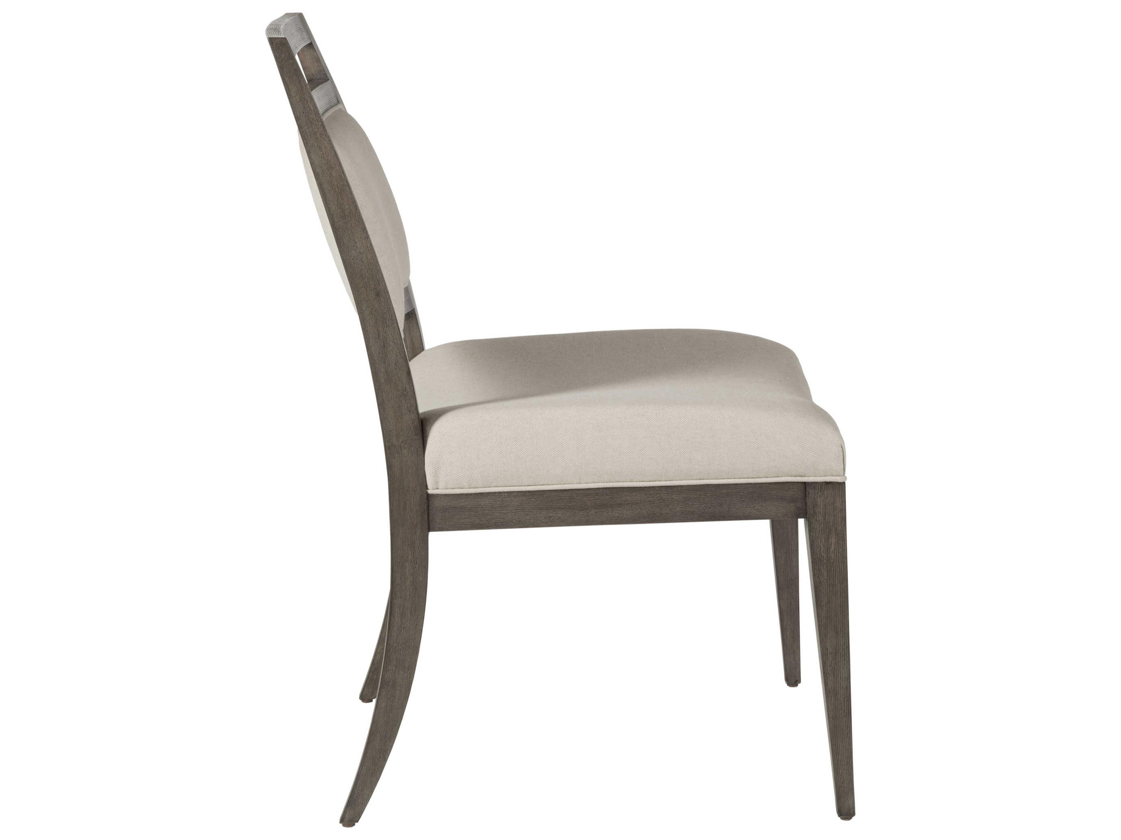 Artistica Cohesion Program Nico Hardwood Gray Upholstered Side Dining Chair