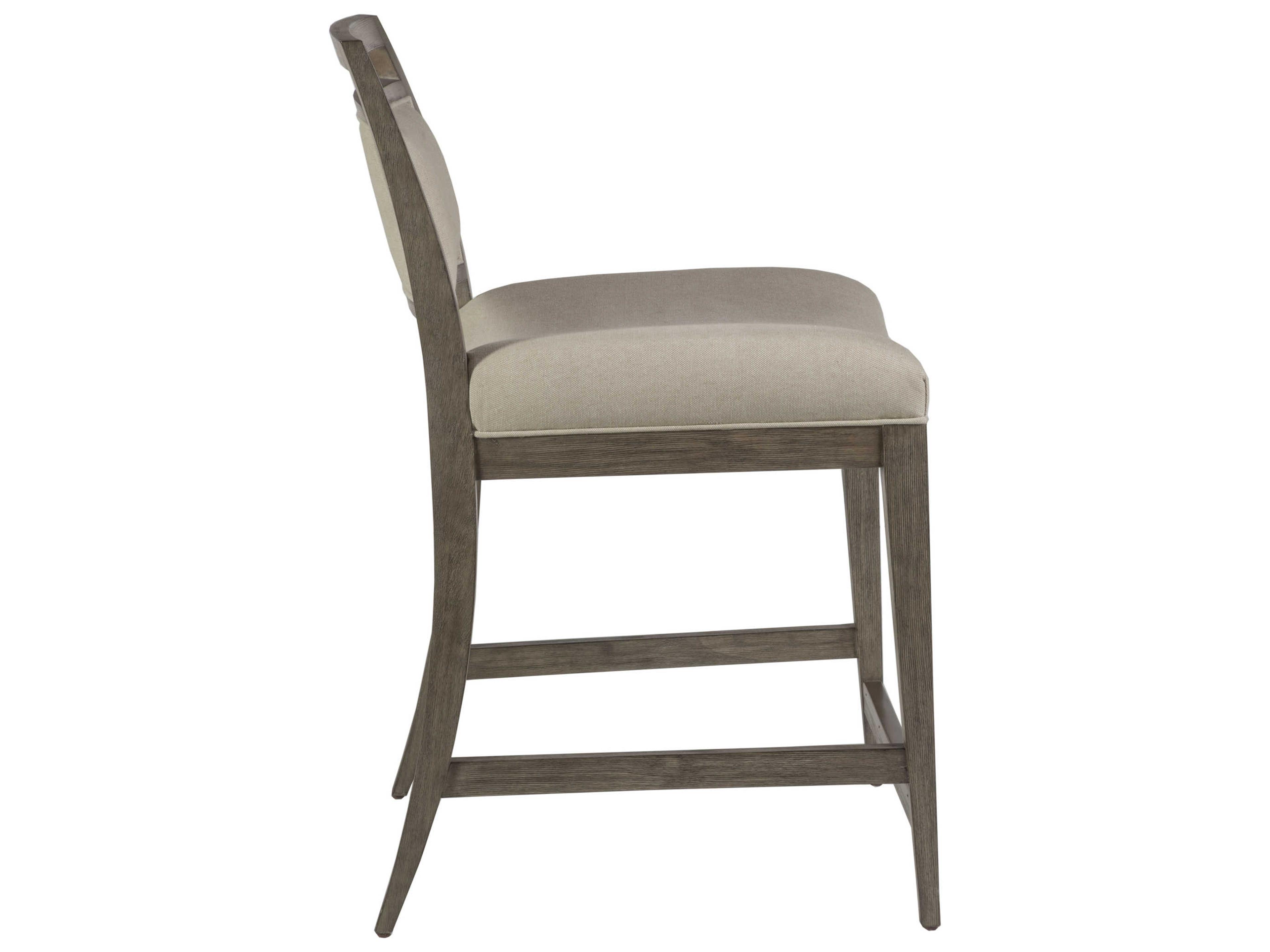 Artistica Cohesion Program Nico Upholstered Hardwood Grigio Counter Stool