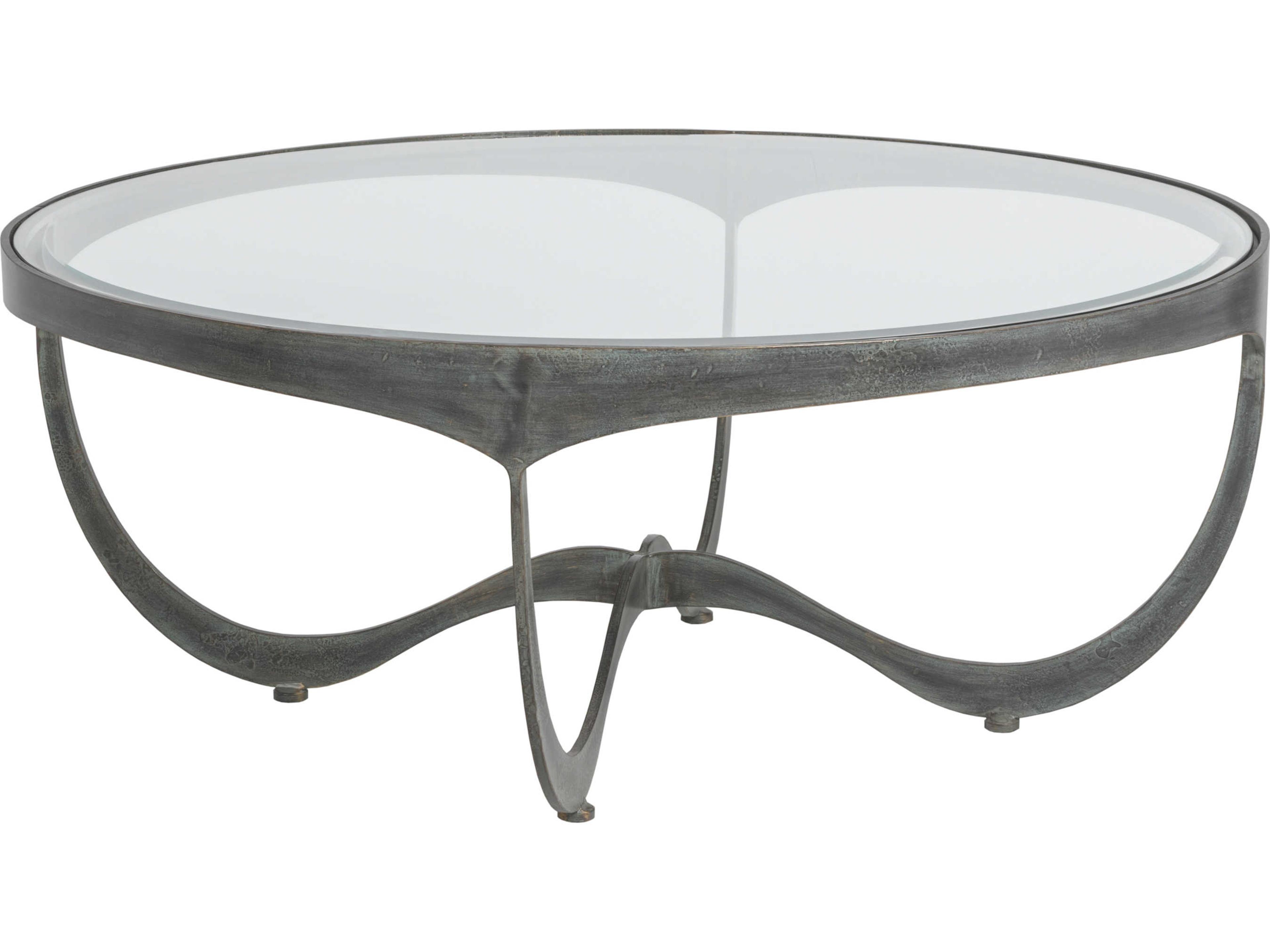 Artistica Metal Designs Sophie Round Glass Cocktail Table