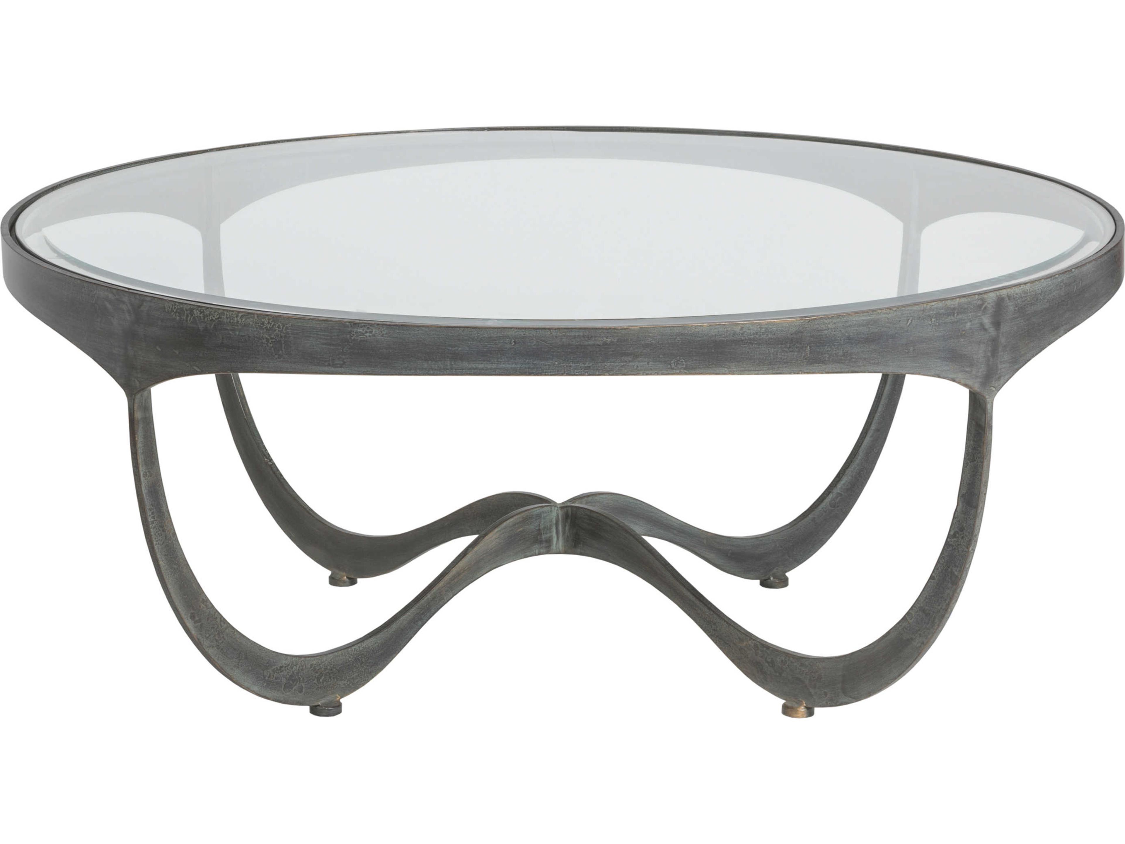 Artistica Metal Designs Sophie Round Glass Cocktail Table