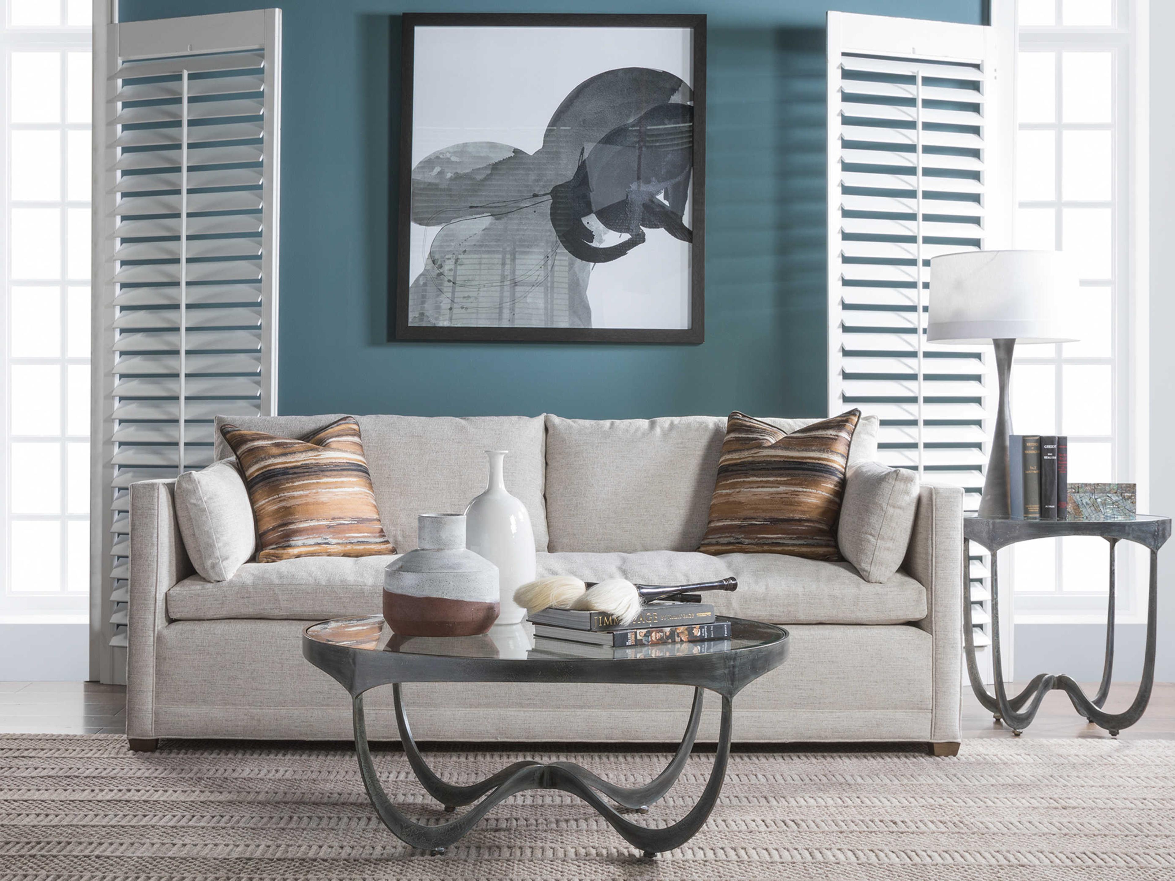 Artistica Metal Designs Sophie Round Glass Cocktail Table