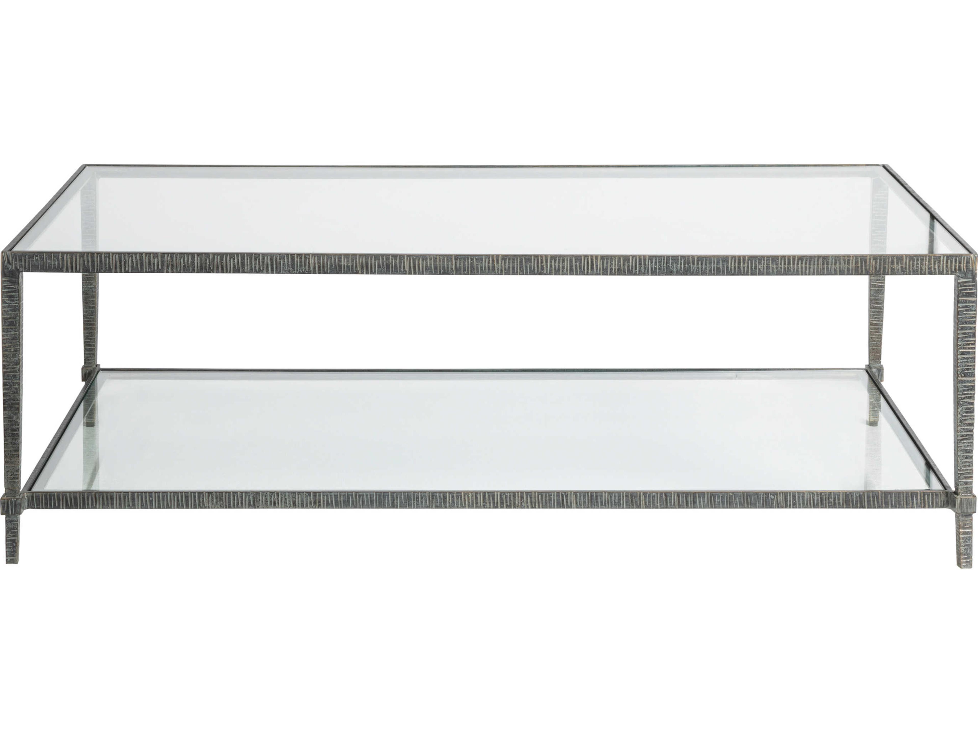 Artistica Metal Designs Claret Rectangular Glass Cocktail Table