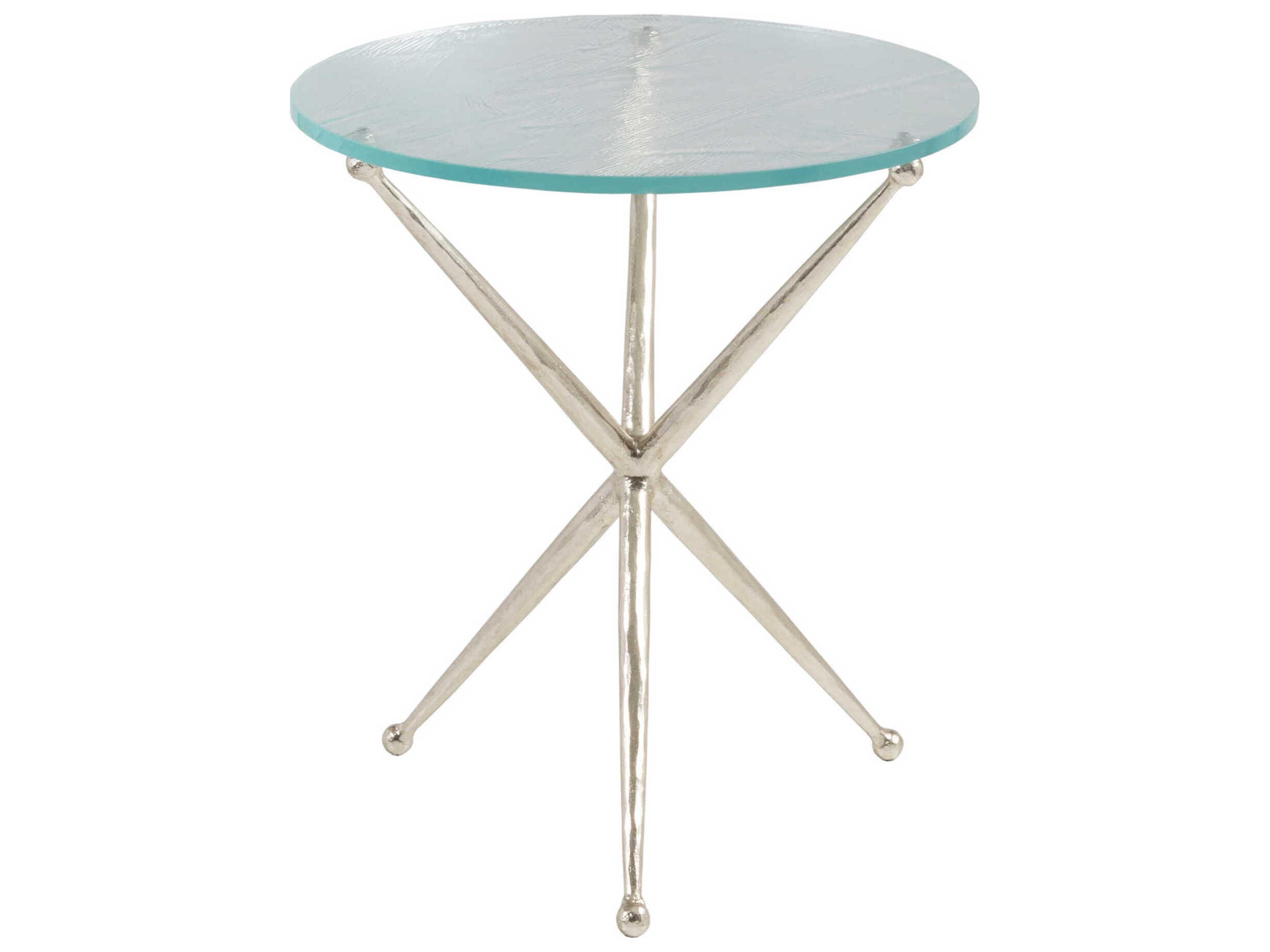 Artistica Signature Designs Round Glass Marcus End Table