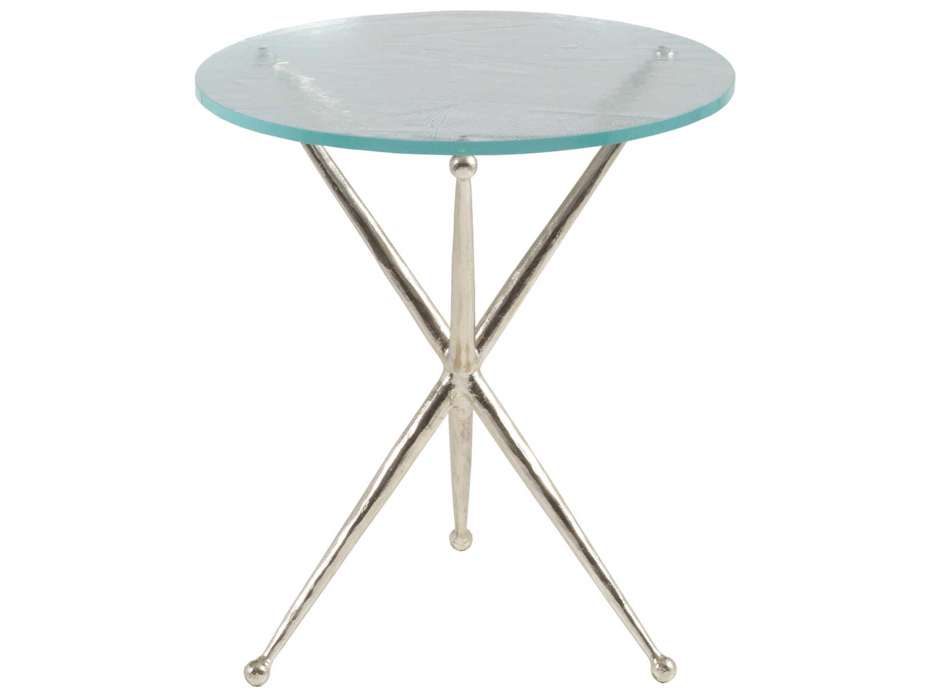 Artistica Signature Designs Round Glass Marcus End Table