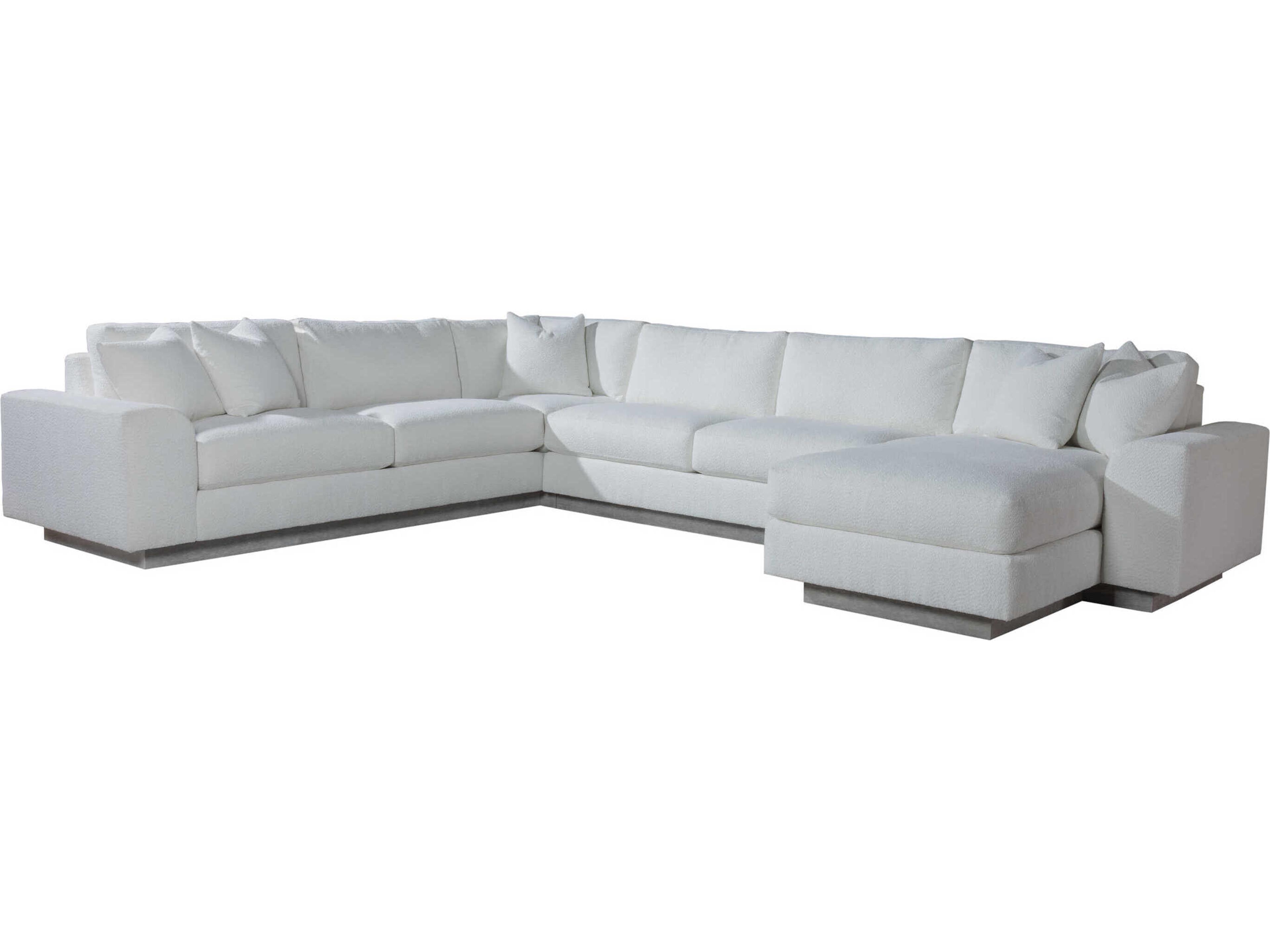 Upholstery Lana White Upholstered Sectional Sofa