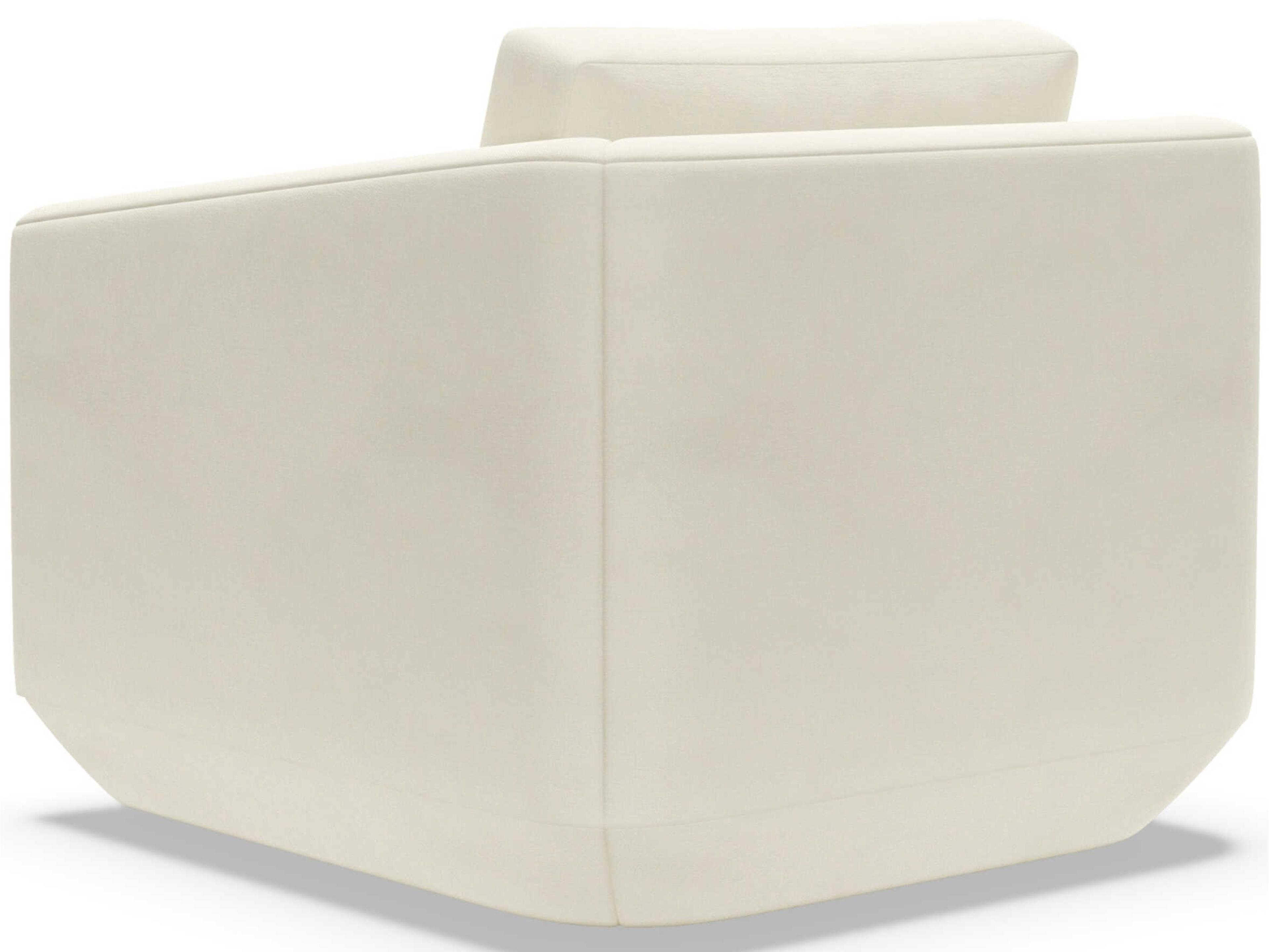 Artistica Upholstery Veronica Swivel White Accent Chair