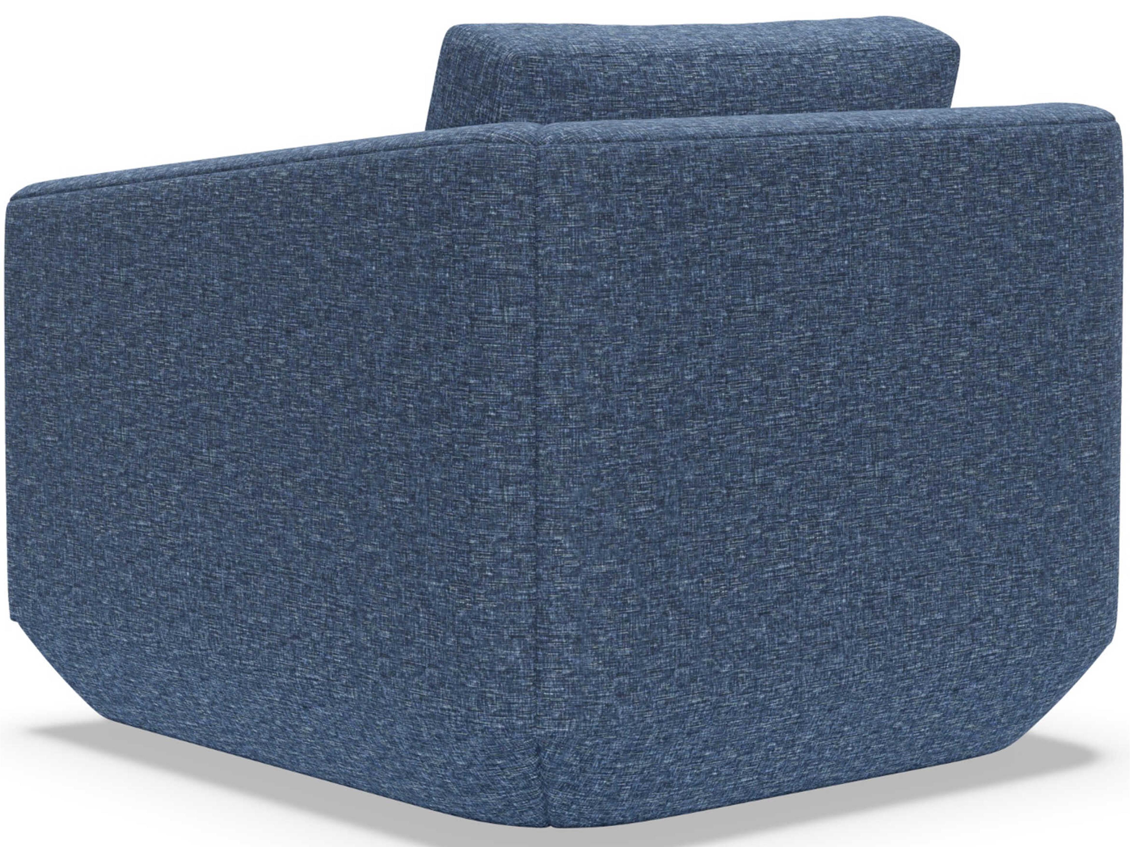 Artistica Upholstery Veronica Swivel Blue Accent Chair