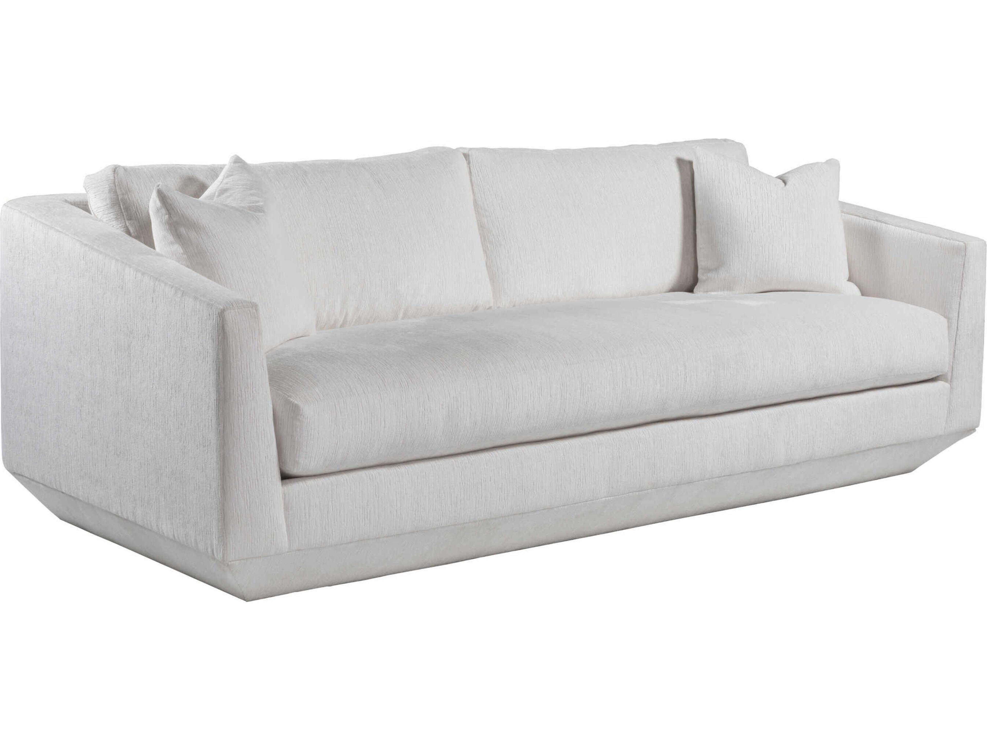 Upholstery Veronica White Upholstered Sofa