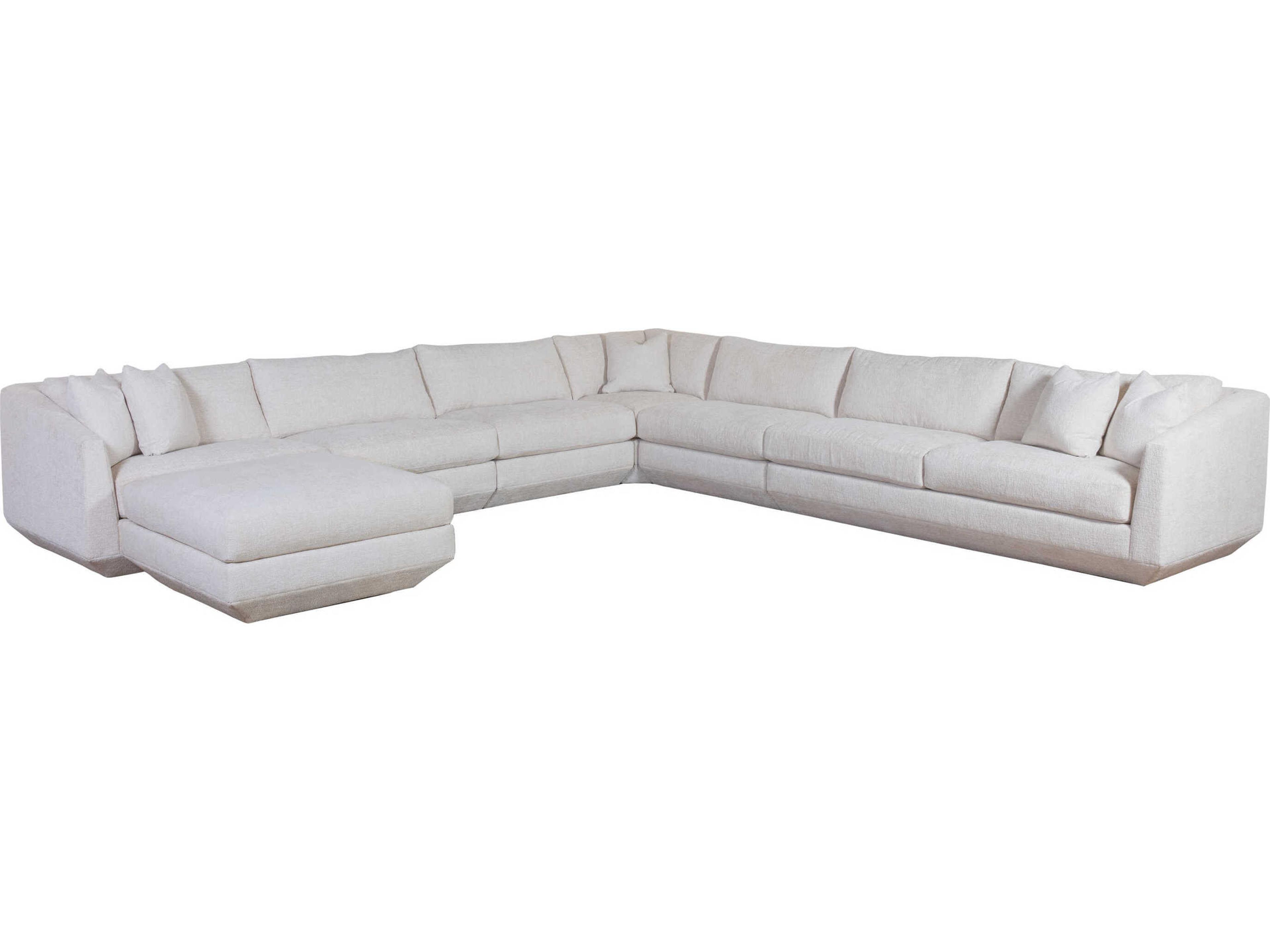 Upholstery Veronica White Upholstered Sectional Sofa