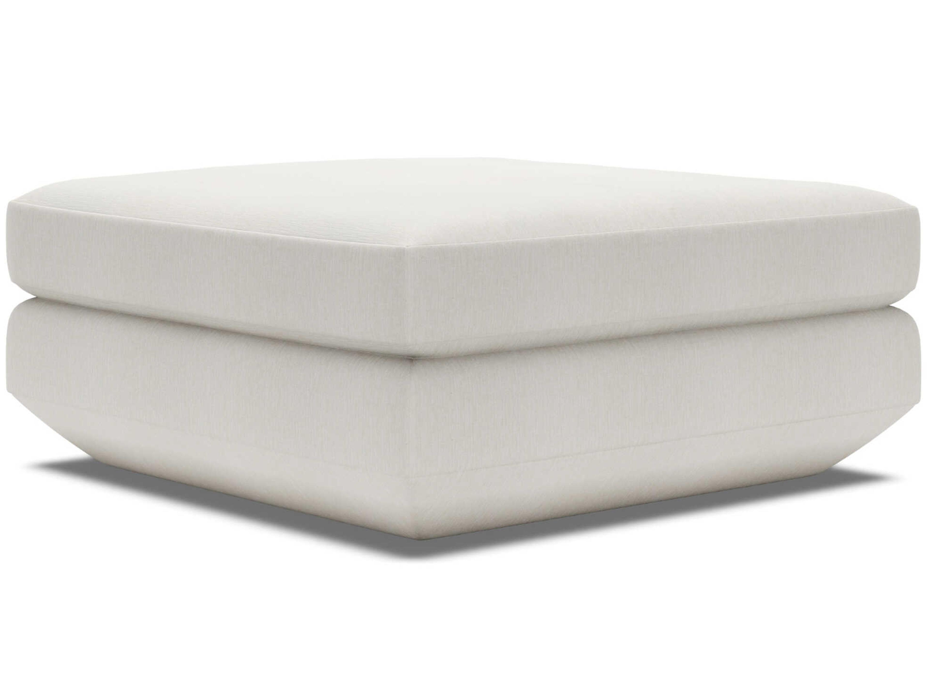 Upholstery Veronica White Upholstered Ottoman