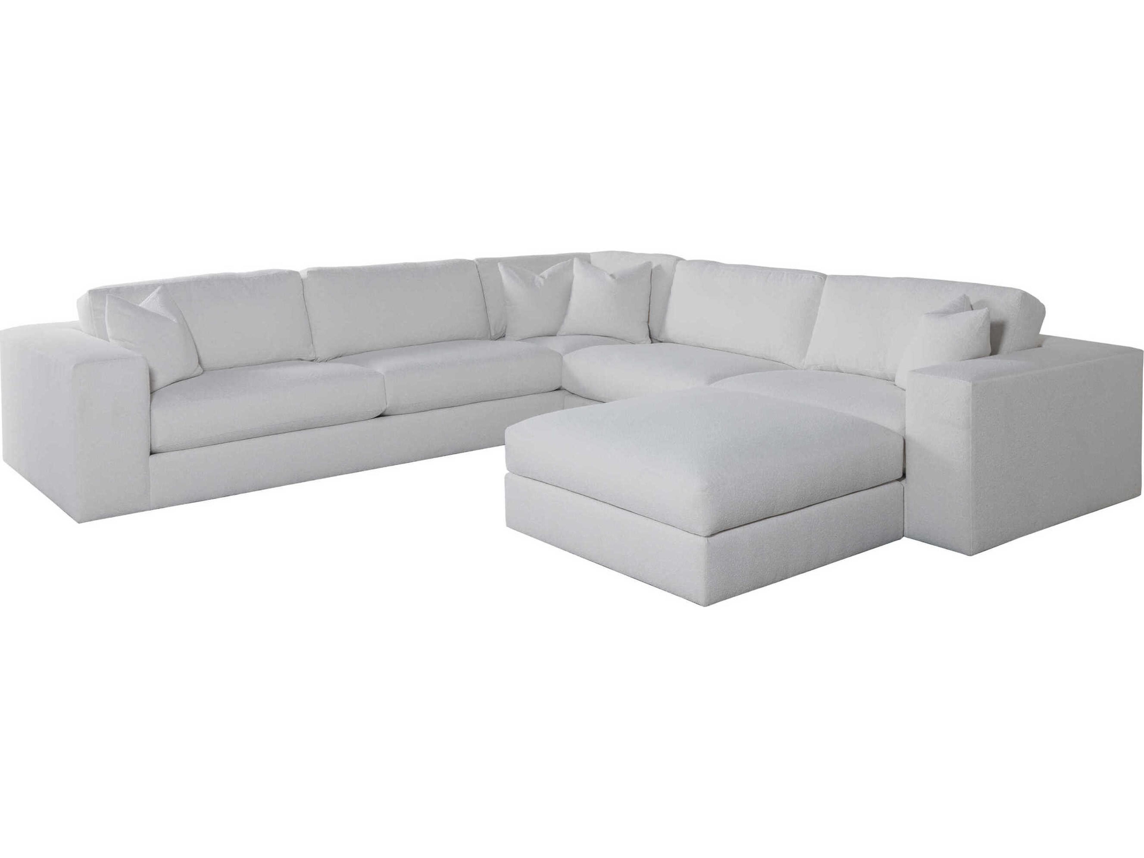Upholstery Vivien White Upholstered Sectional Sofa