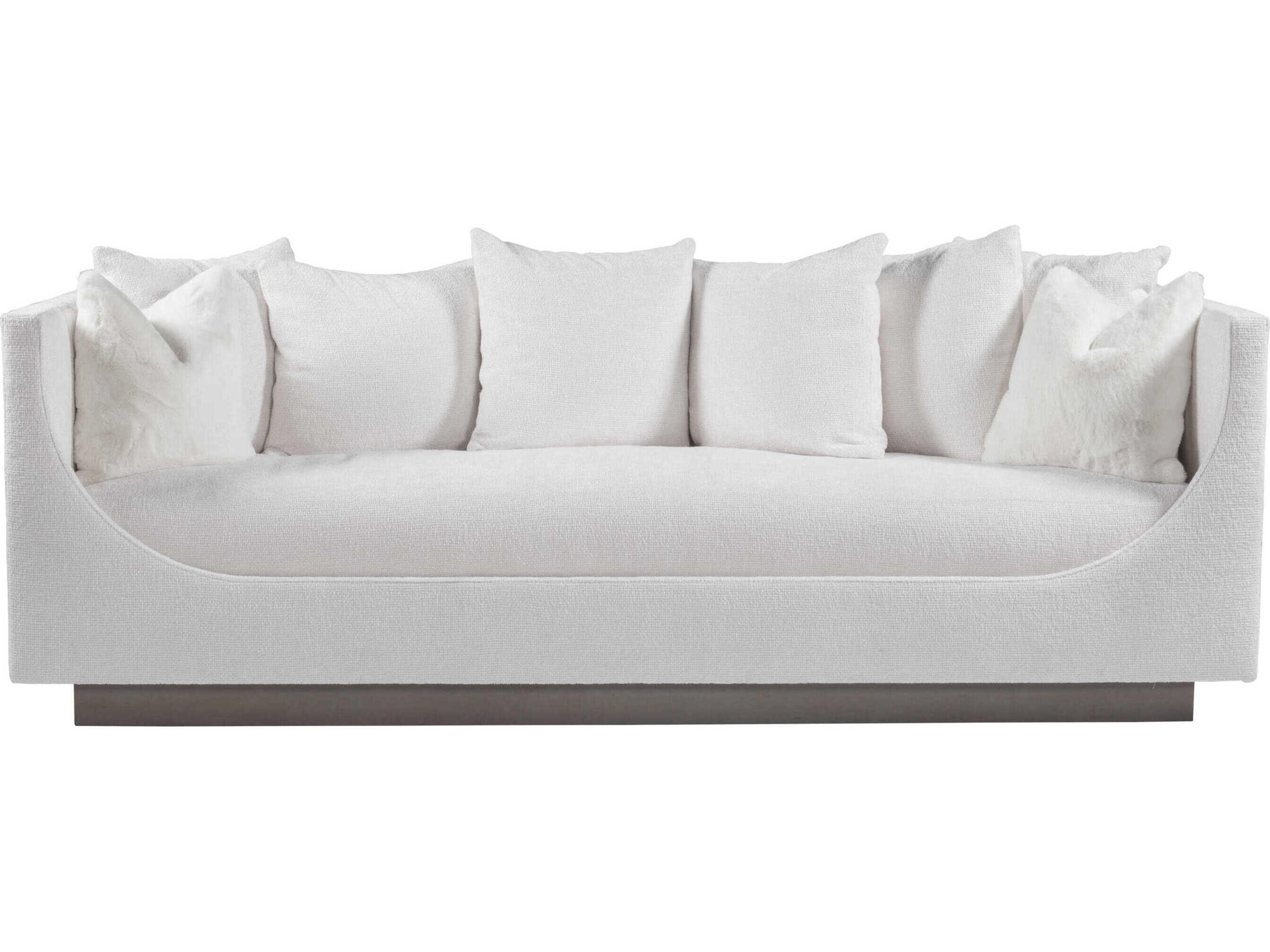 Artistica Upholstery Claudette White Upholstered Sofa