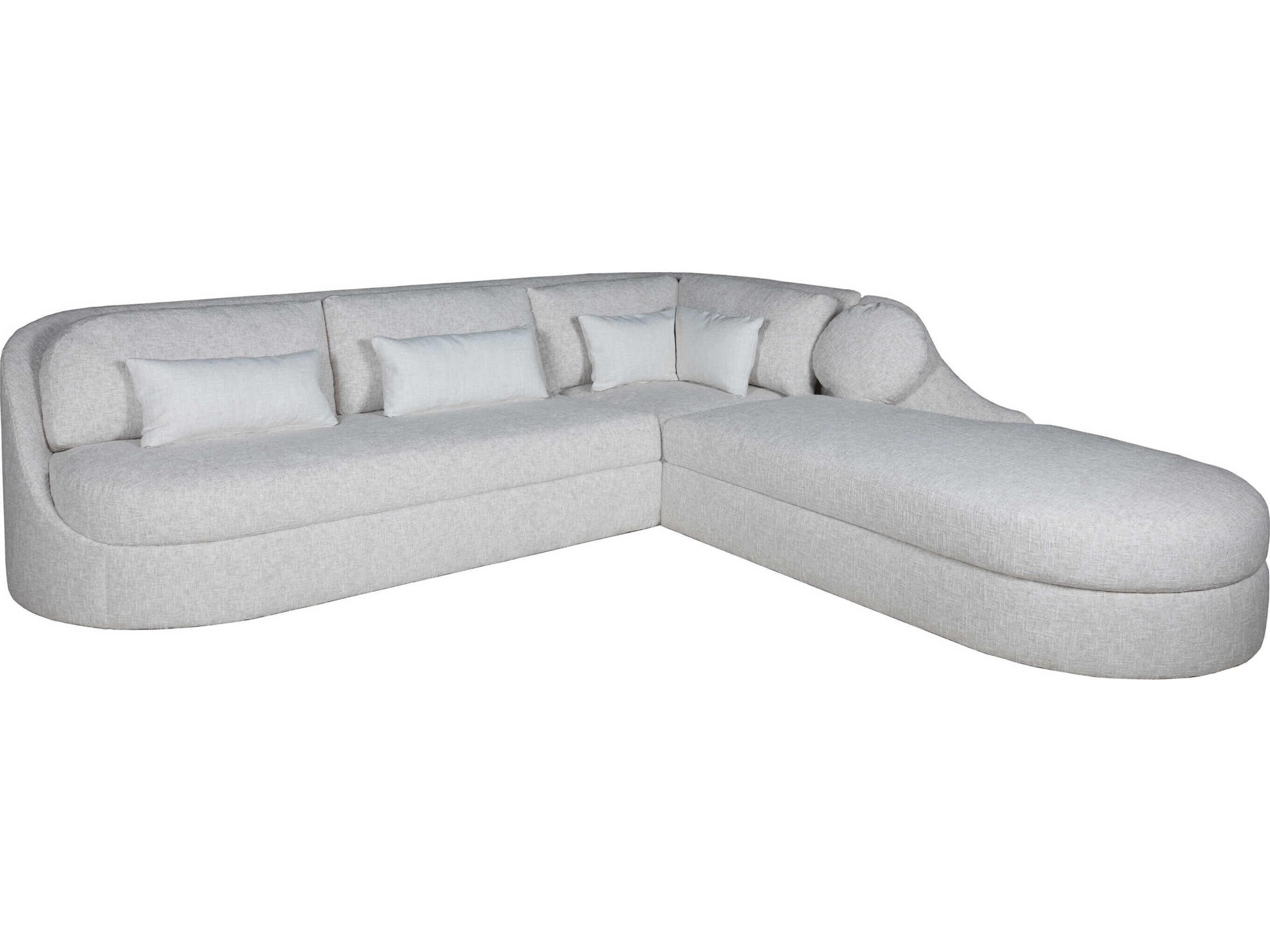 Upholstery Ava Gray Upholstered Sectional Sofa