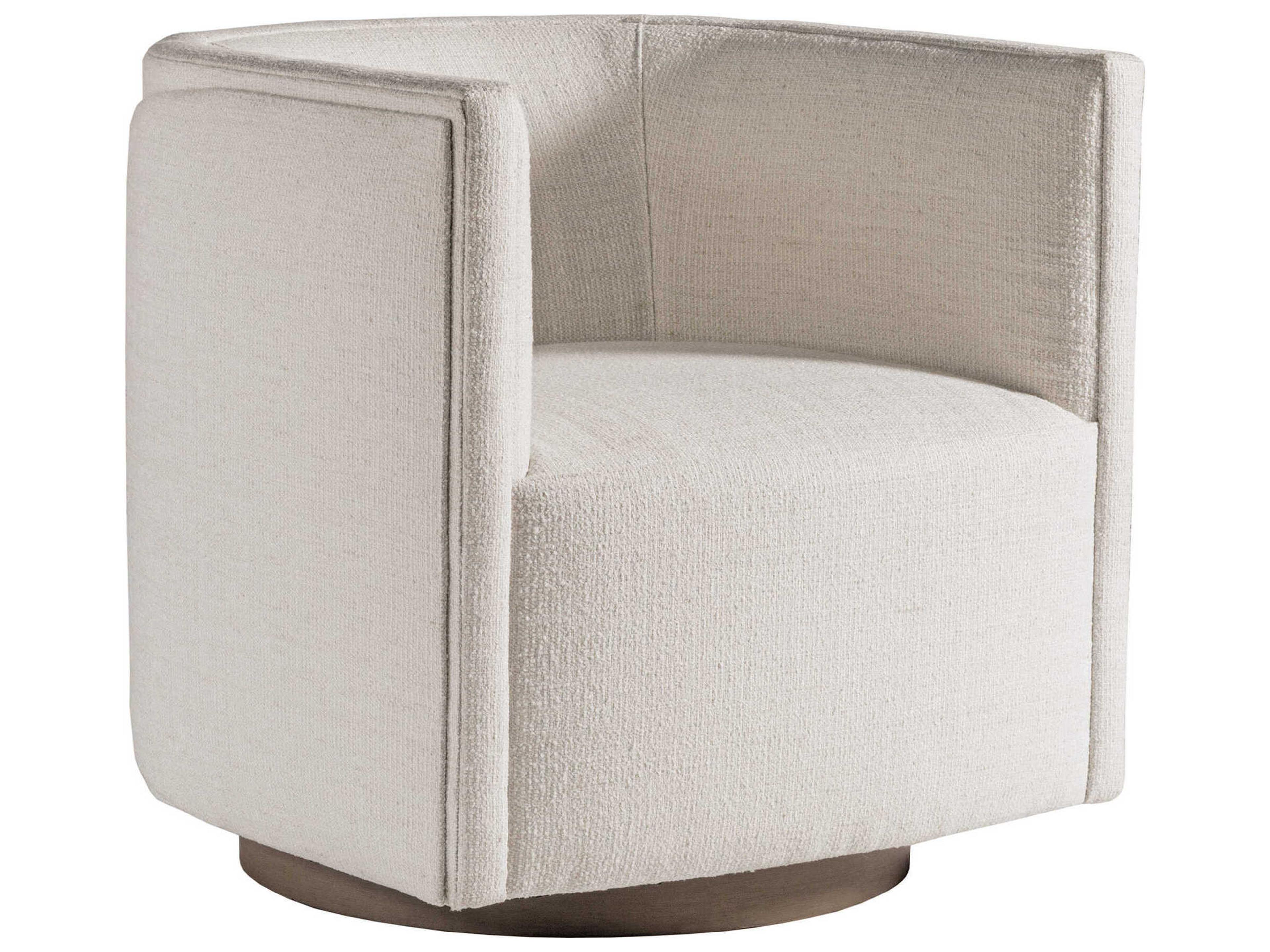 Upholstery Swivel Cream Accent Chair Ingrid