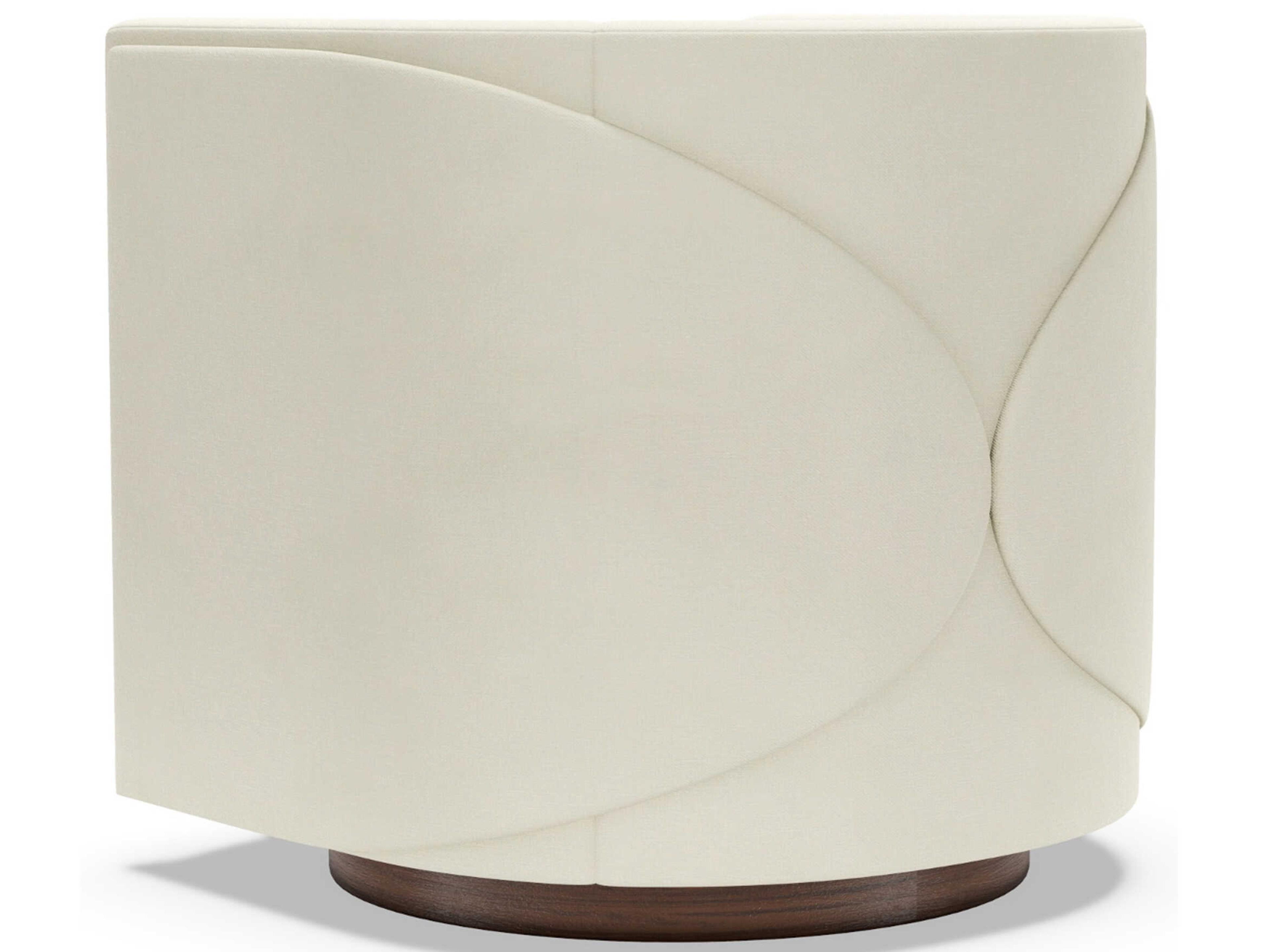Artistica Upholstery Ingrid Swivel White Accent Chair