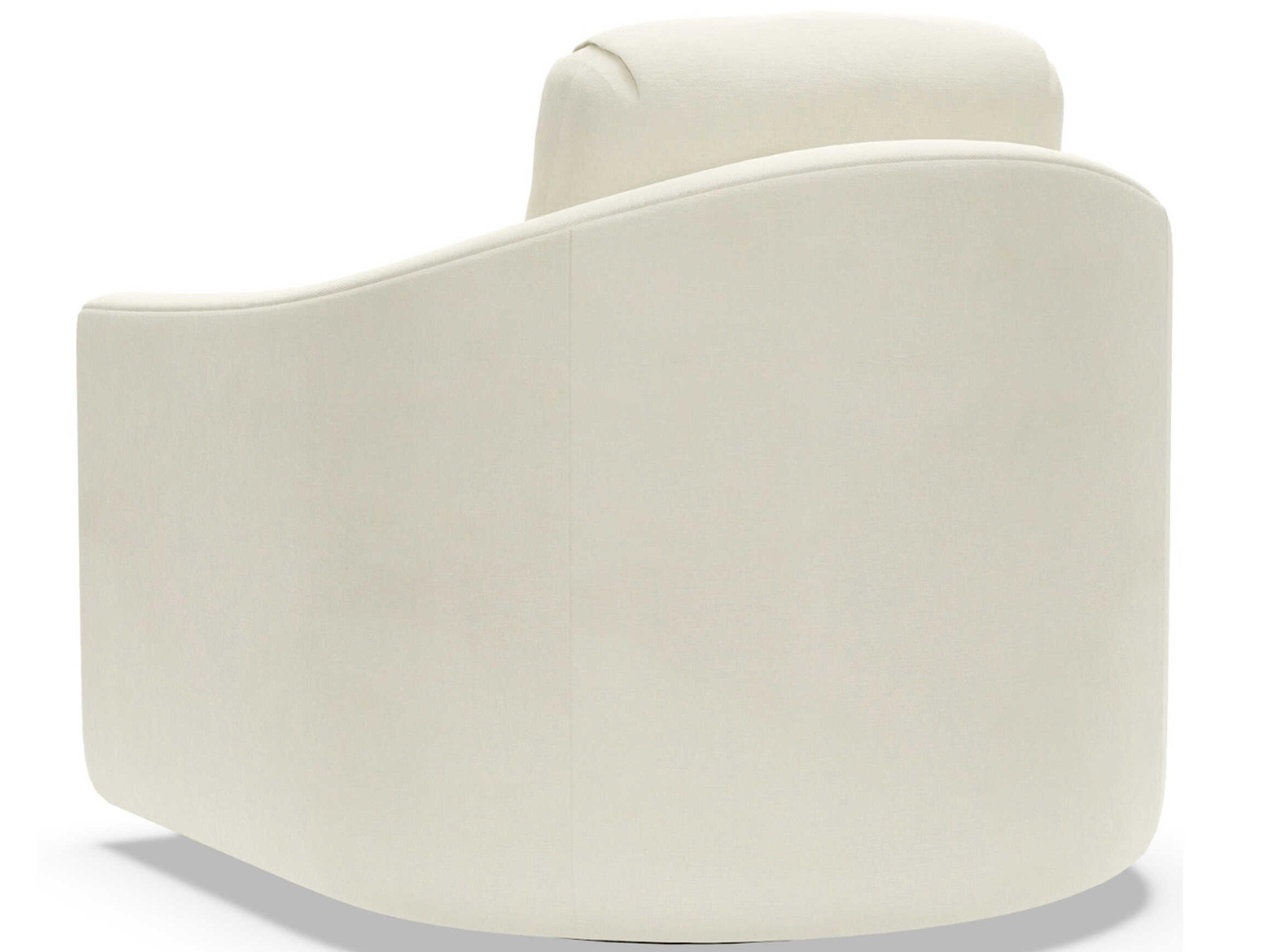 Artistica Upholstery Liz Swivel White Accent Chair
