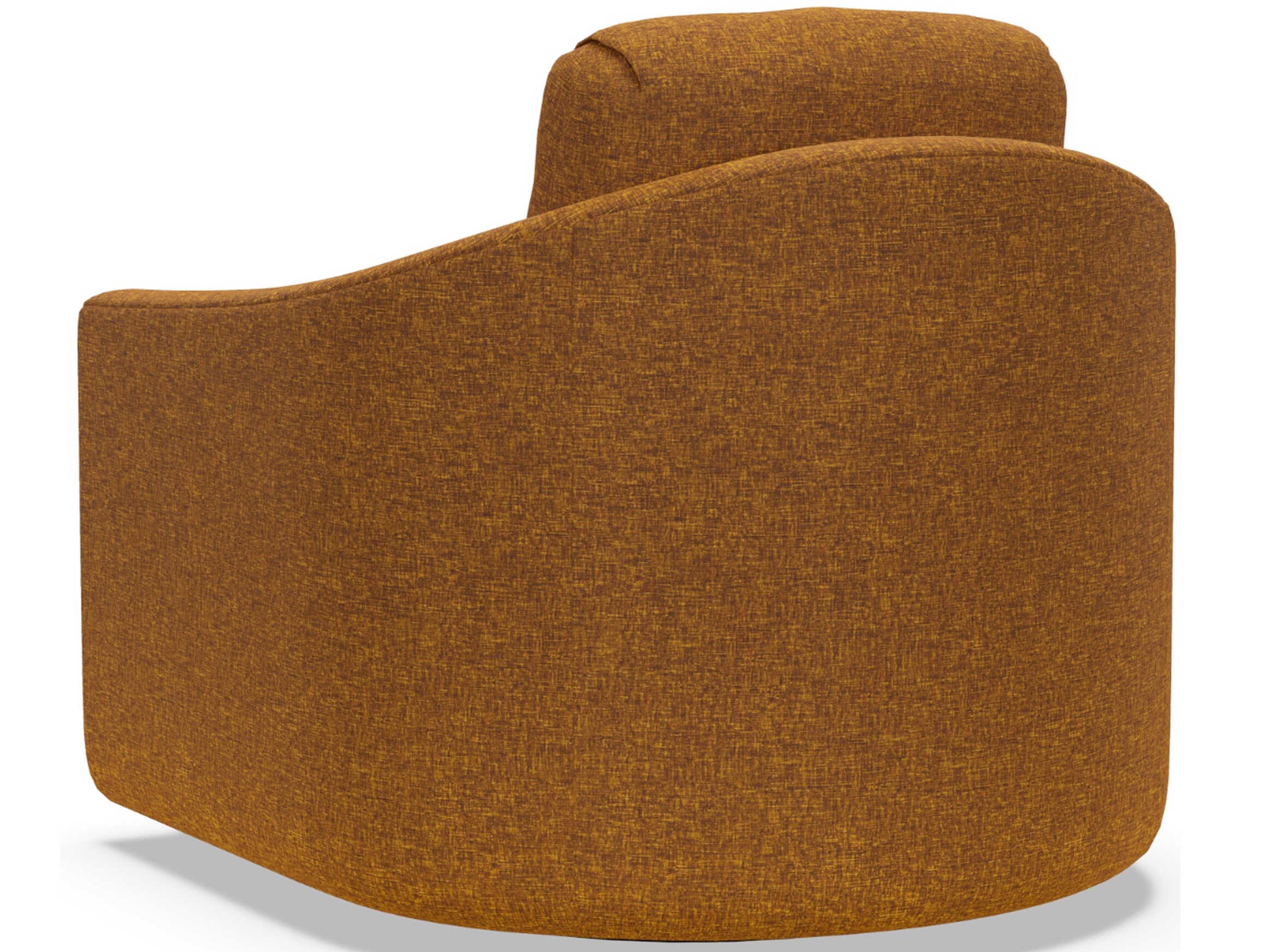 Artistica Upholstery Liz Swivel Brown Accent Chair