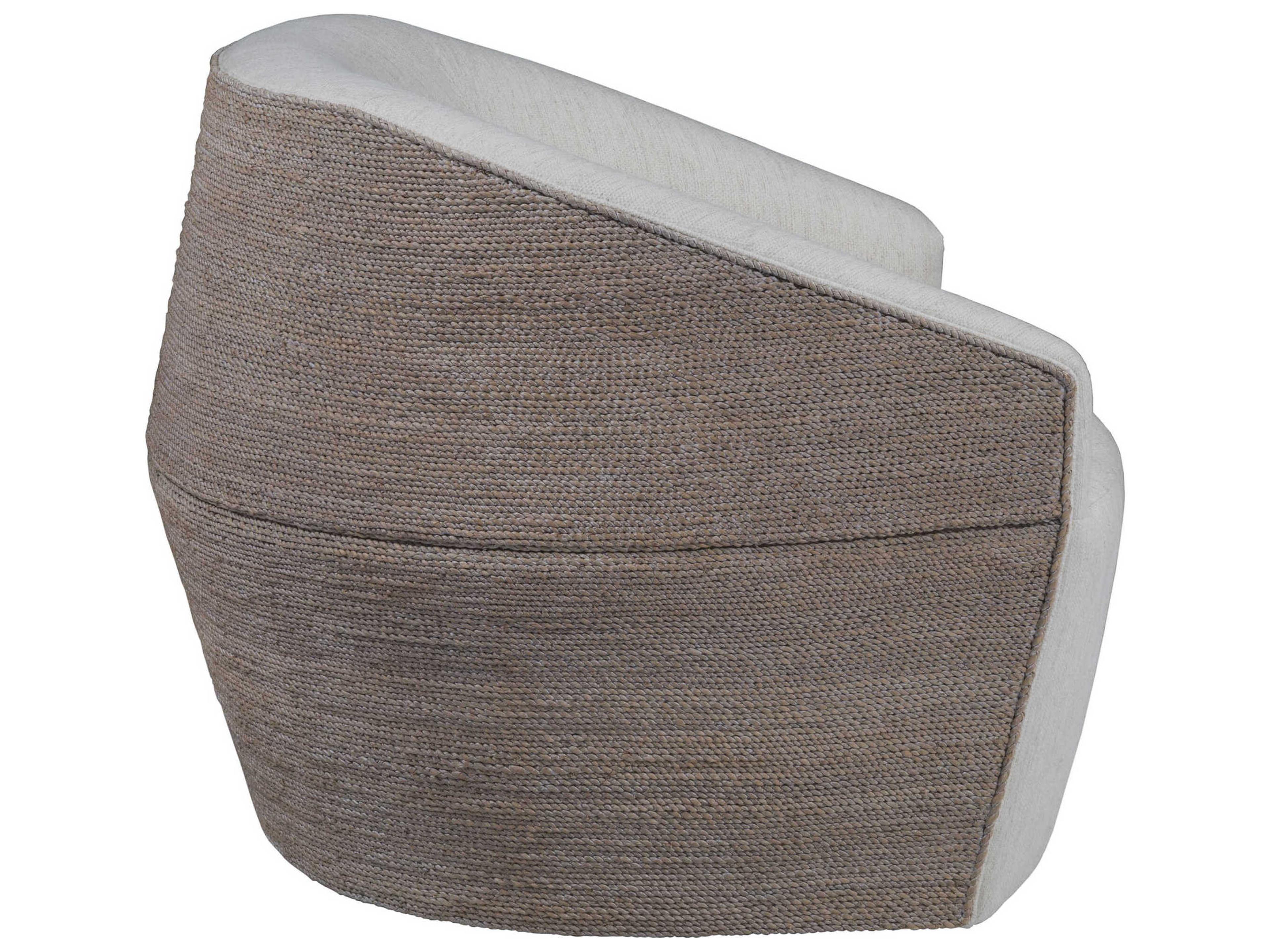 Artistica Upholstery Natalie Swivel White Accent Chair