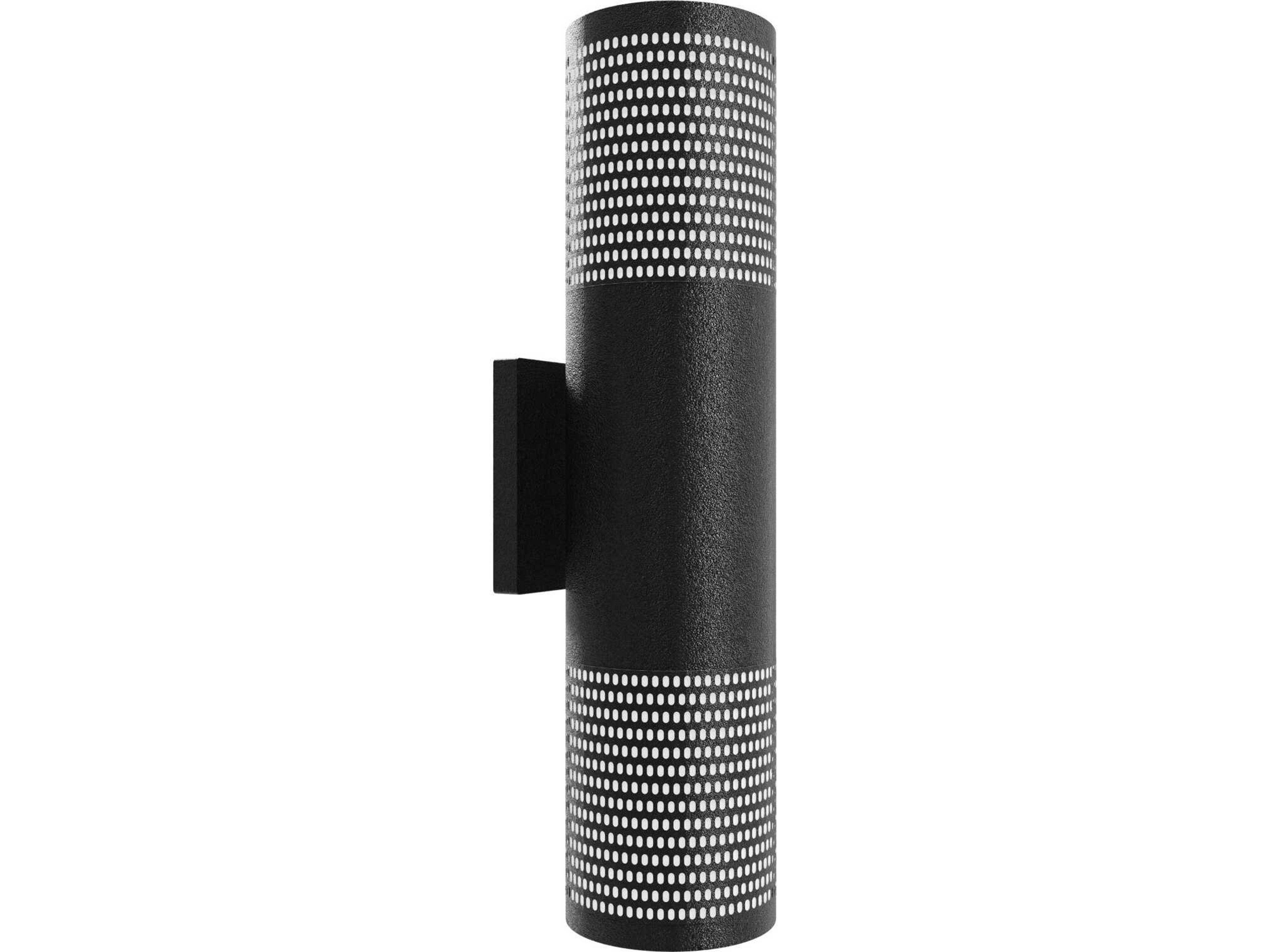 Avenue Lighting Cylindrical Outdoor Wall Light with Perforated Frame